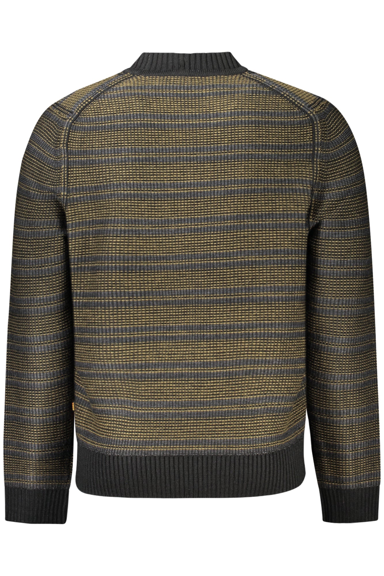 50523539AMODERO_NE001 – Eleganter schwarzer Herrenpullover mit Kontrastdetails und Rundhals – Größe: S, M, L, XL, 2XL – Farbe: Nero