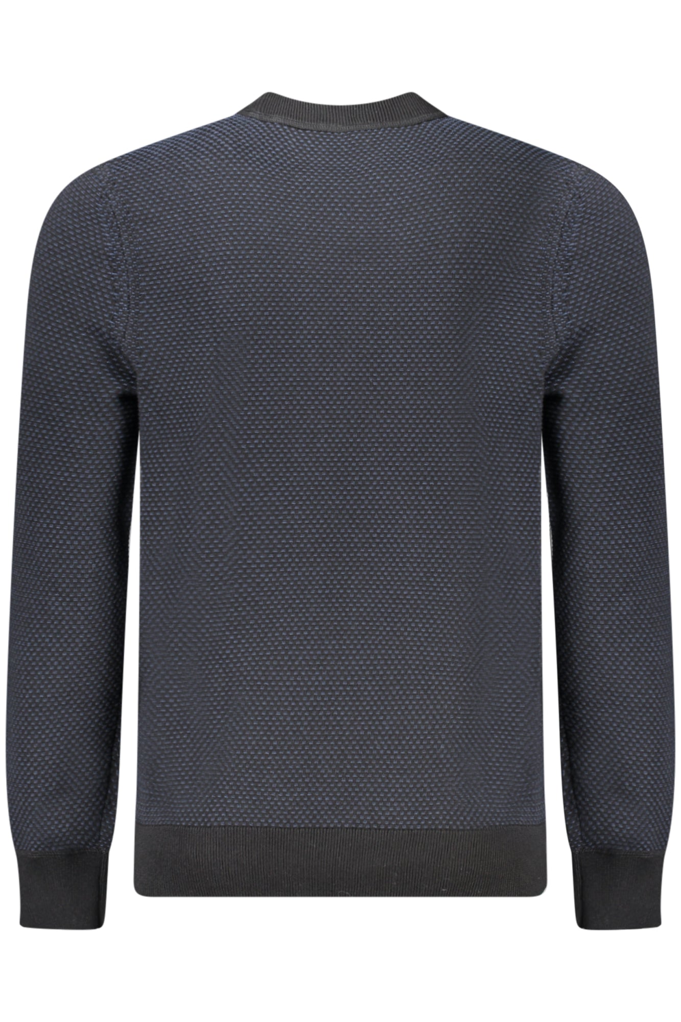 50519081KAPOKSI_NE001 – Eleganter schwarzer Herrenpullover mit kontrastierenden Details – Größe: S, M, L, XL, 2XL – Farbe: Nero