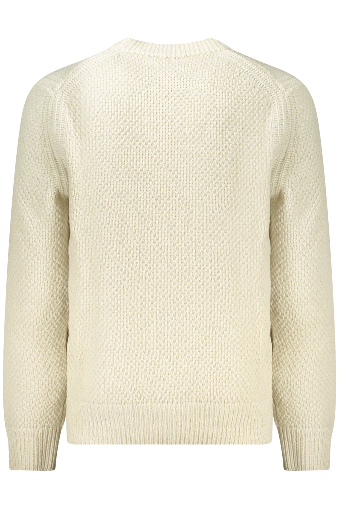 50523562KOLAR_BE271 – Eleganter Herrenpullover Beige mit V-Ausschnitt und Logo-Details – Größe: S, M, L, XL, 2XL – Farbe: Beige