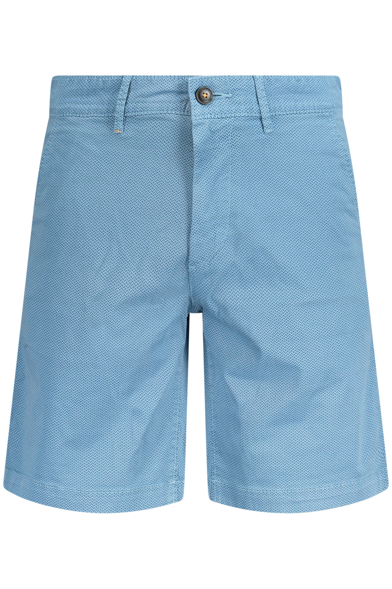 50513035CHINOSLIM_AZ486 – Blaue Herren Chinohose: Slim Fit, Kontrastdetails, 4 Taschen – Größe: 30, 31, 32, 33, 34, 35, 36, 38 – Farbe: Azzurro