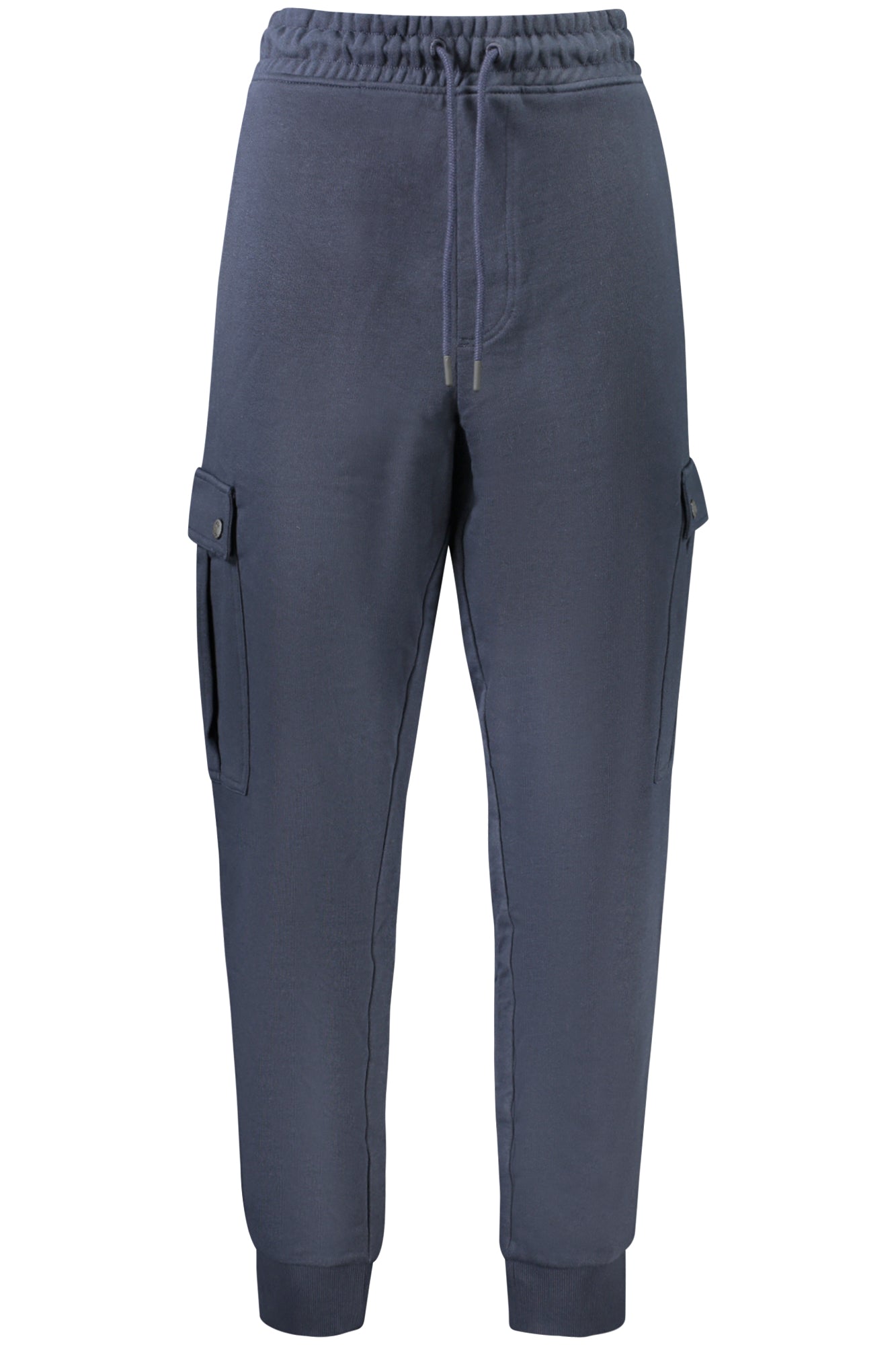 50507886SETEAM_BL404 – Blaue Herren-Sporthose: Elastisch, Cargotaschen, Bio-Baumwolle – Größe: 2XL – Farbe: Blu