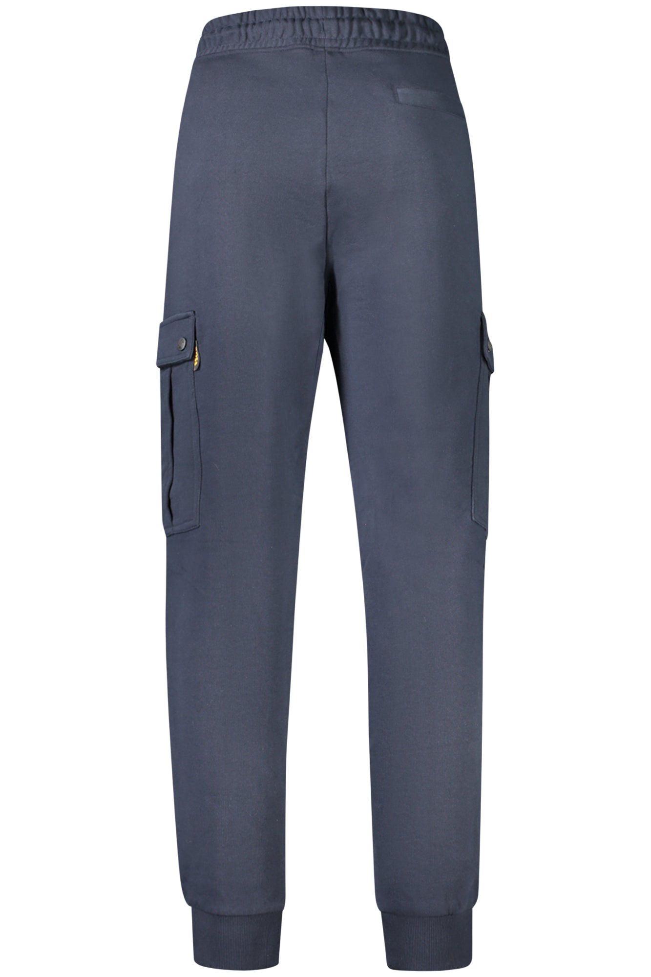 50507886SETEAM_BL404 – Blaue Herren-Sporthose: Elastisch, Cargotaschen, Bio-Baumwolle – Größe: 2XL – Farbe: Blu