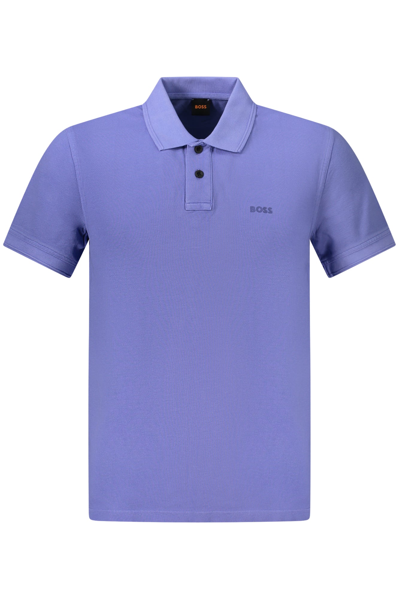 50507813PRIME_BL525 – Elegantes Herren-Poloshirt Blau mit Druck und Logo - 2 Knöpfe – Größe: XL, 3XL, S, M, L, 2XL – Farbe: Blu