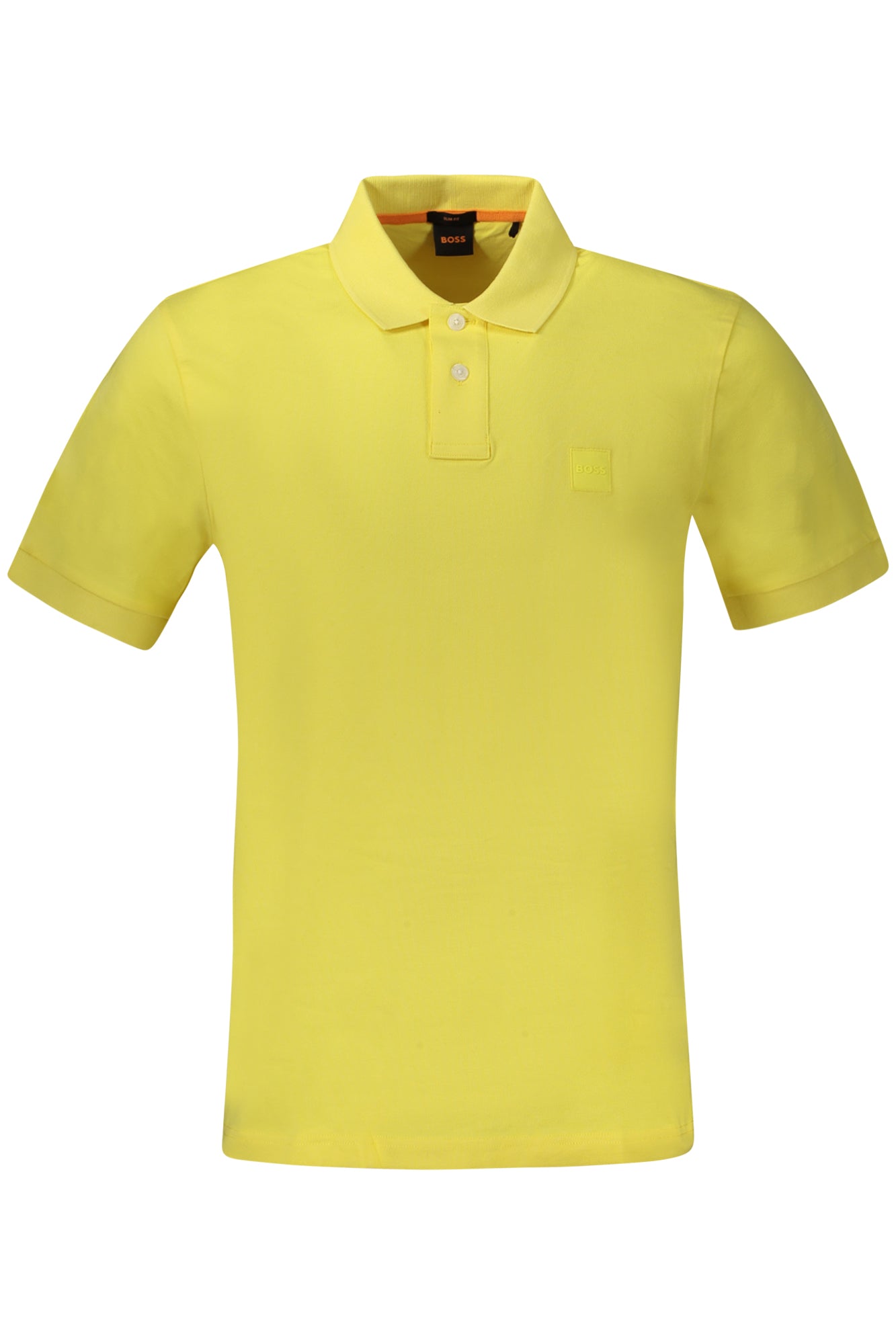50507803PASSENGER_GI737 – Gelbes Herren Kurzarm-Polohemd im Slim Fit mit Logo-Stickerei – Größe: 3XL, S, M, L – Farbe: Giallo