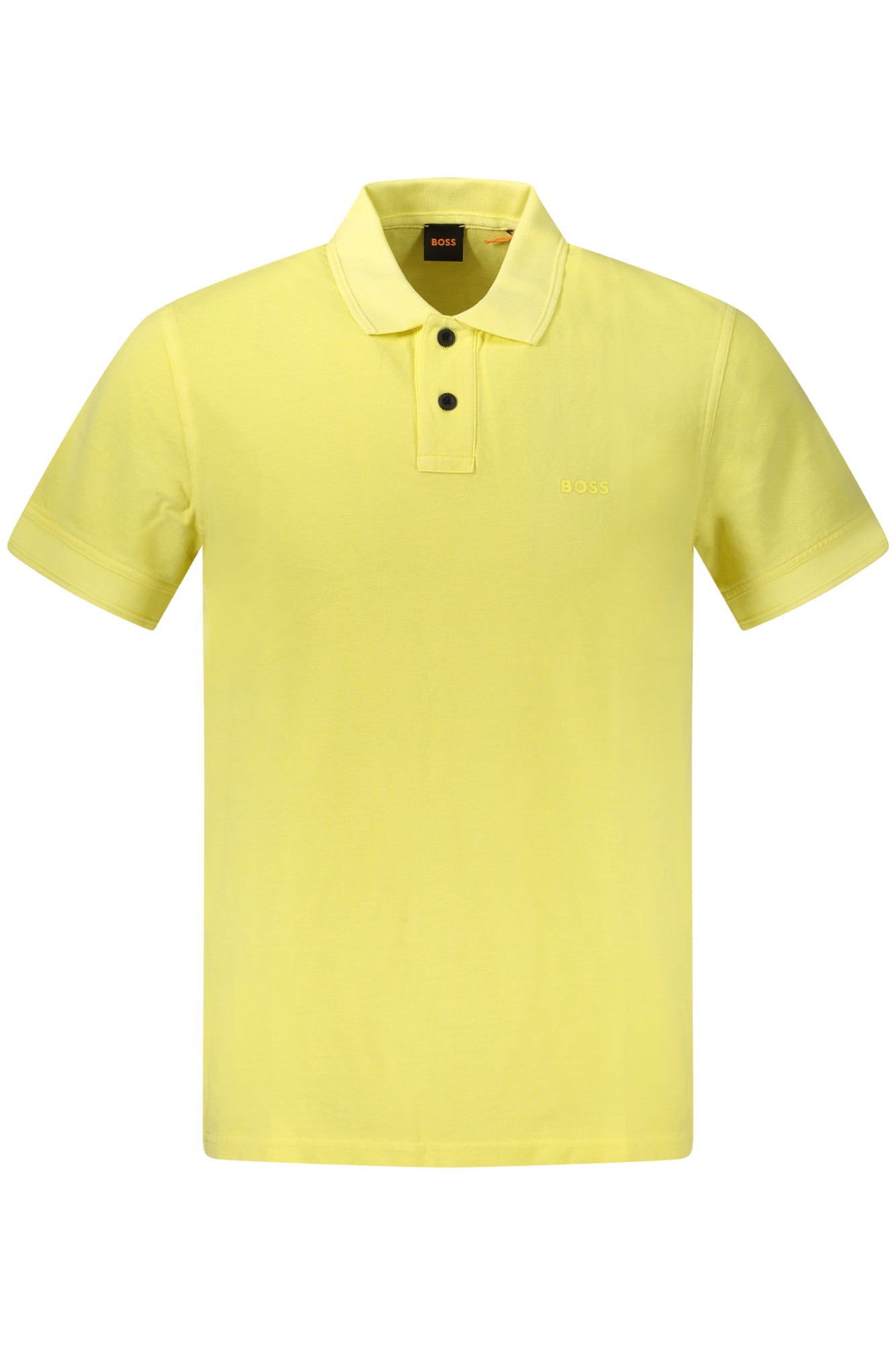 50507813PRIME_GI737 – Herren Poloshirt Gelb mit Print und Knopfleiste – Modern und Stilvoll – Größe: 3XL, S, M, L – Farbe: Giallo