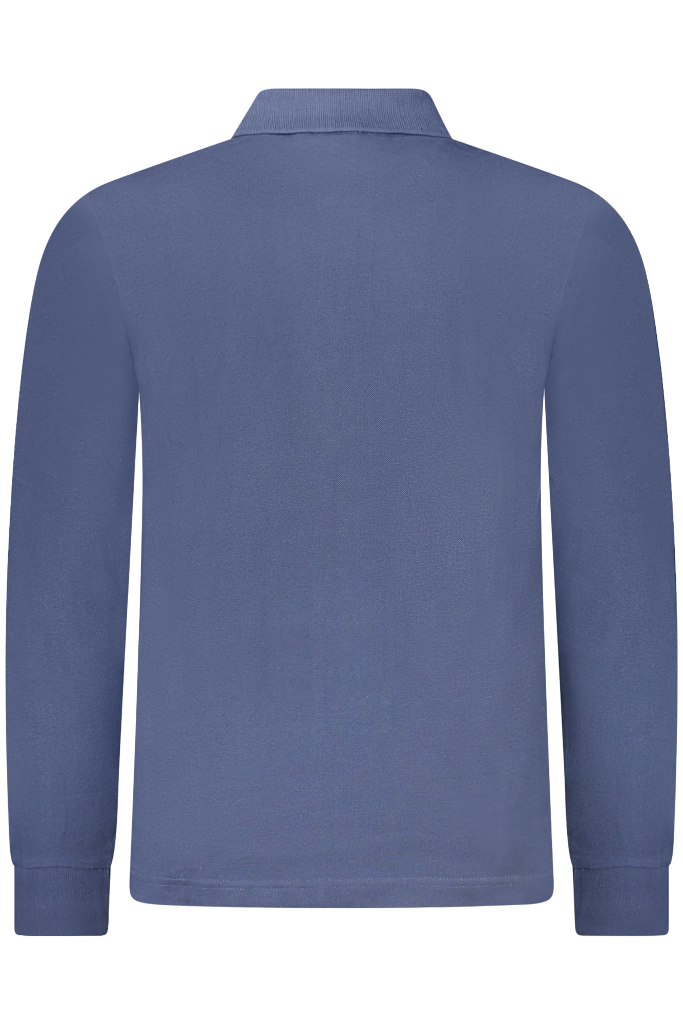 50507704PASSERBY_BL464 – Elegantes Herren Langarm-Polo Blau - Slim Fit mit Stickerei & Logo – Größe: S, M, L, XL, 2XL – Farbe: Blu