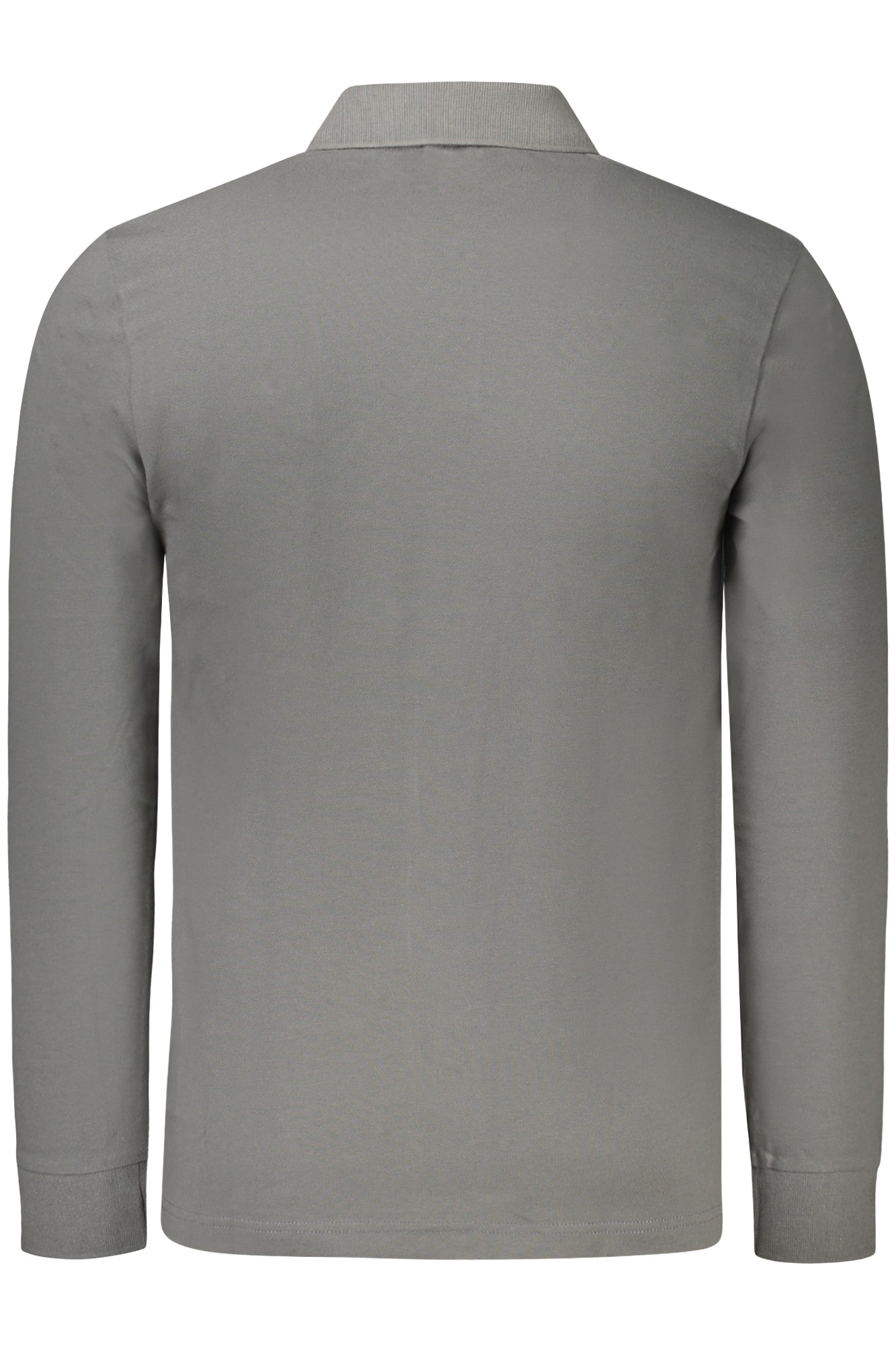 50507704PASSERBY_GR029 – Elegantes Langarm-Poloshirt für Herren - Grau, Slim Fit, Mit Stickerei – Größe: S, M, L, XL, 2XL – Farbe: Grigio