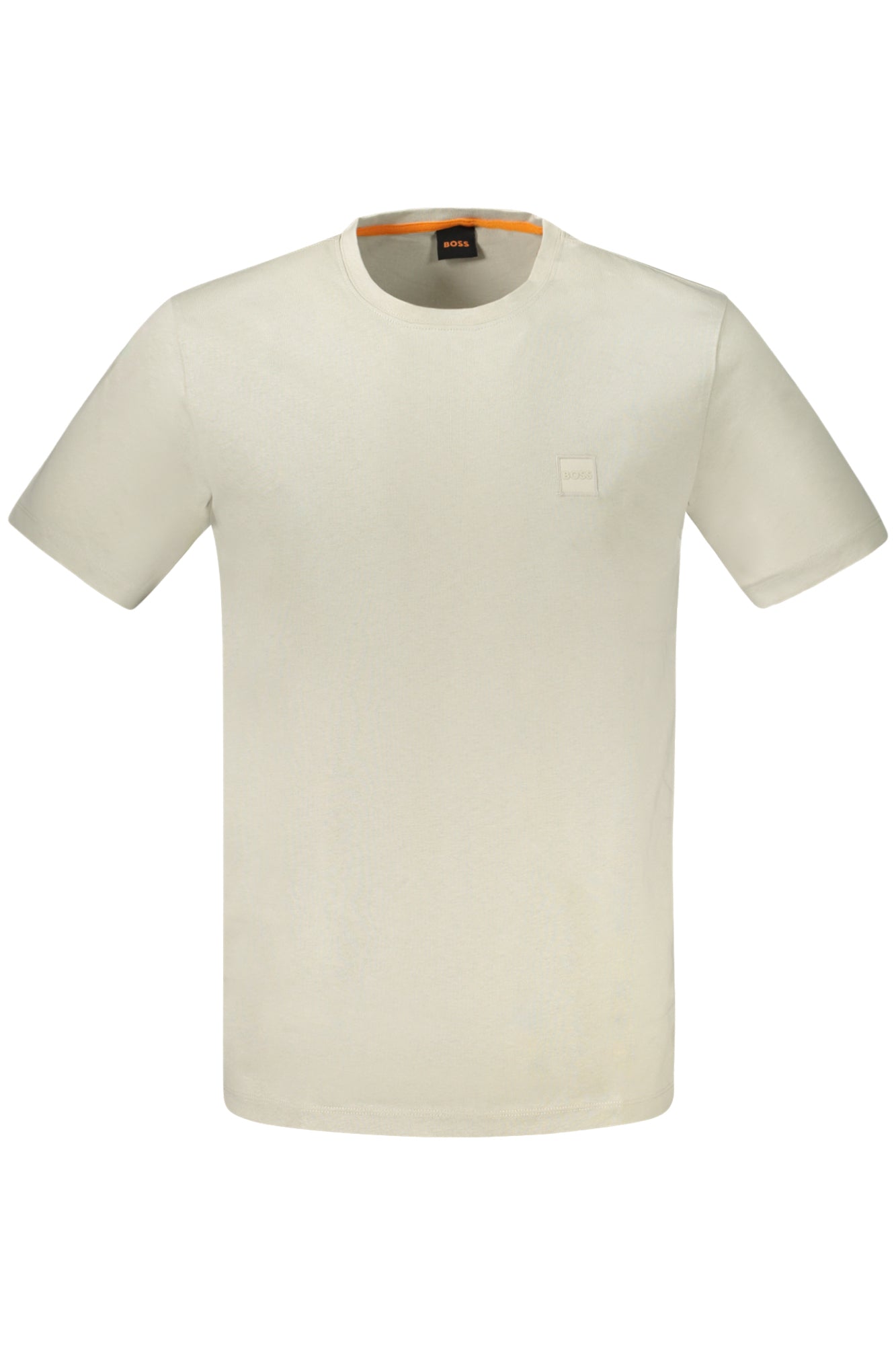 50508584TALES_BE271 – Beiges Herren T-Shirt mit Rundhals und Stickerei-Details – Größe: M – Farbe: Beige
