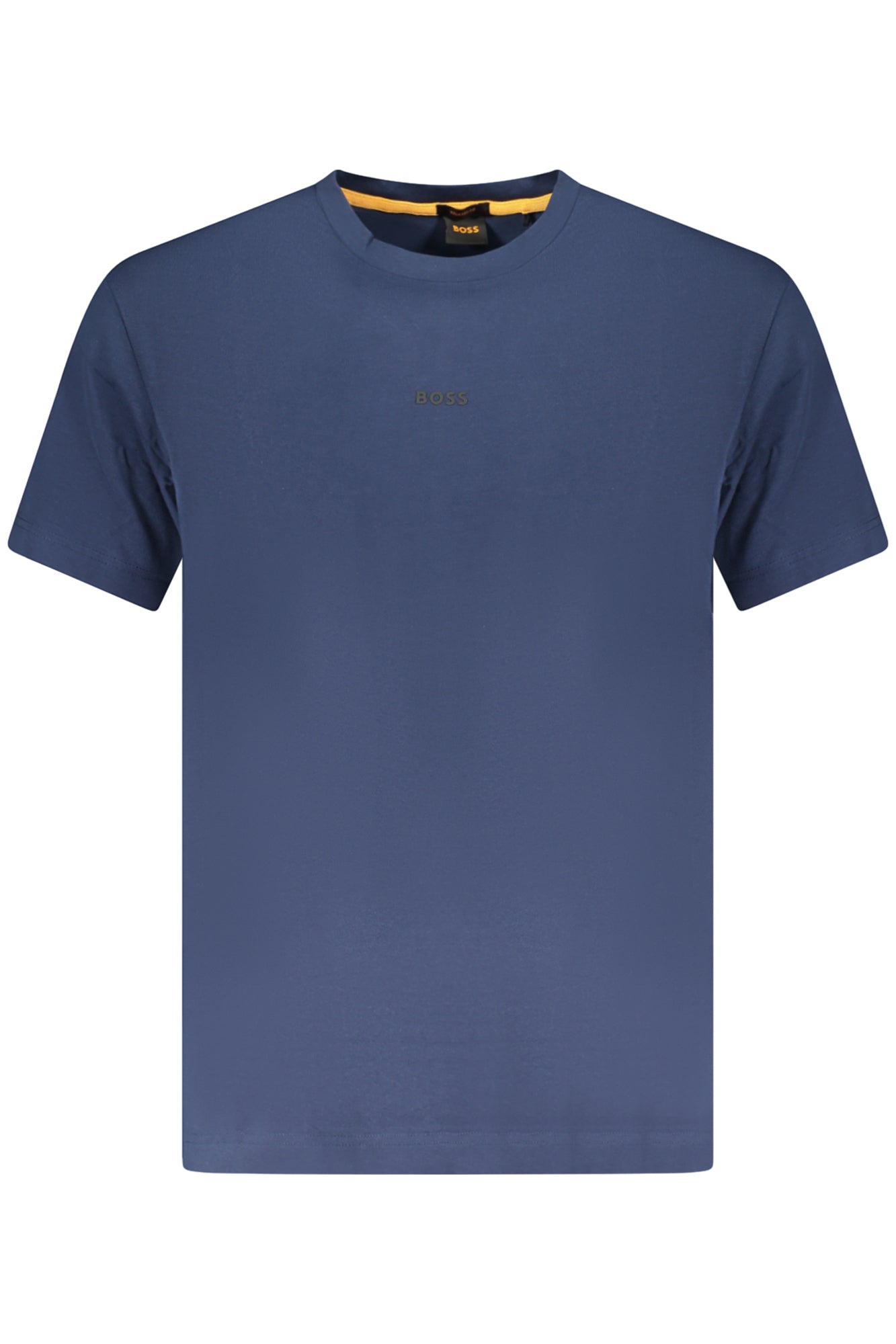 50473278TCHUP_BL464 – Bio-Baumwolle Herren T-Shirt Blau: Relaxed Fit mit Logo-Applikation – Größe: L – Farbe: Blu