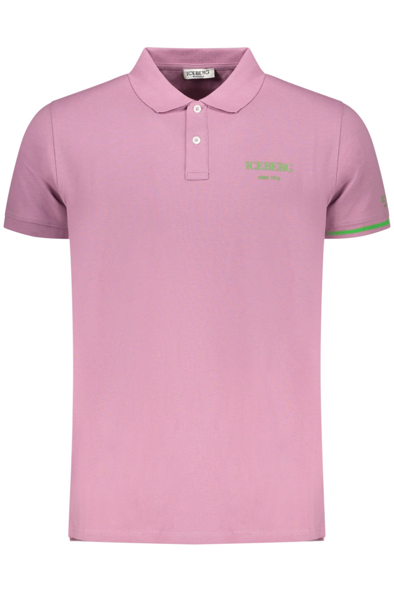 ICE25MPL01_VIRASPBE – Lila Herren-Poloshirt mit Kontrastdetails und Logo-Reliefdruck – Größe: S, M, L, XL, 2XL – Farbe: Viola
