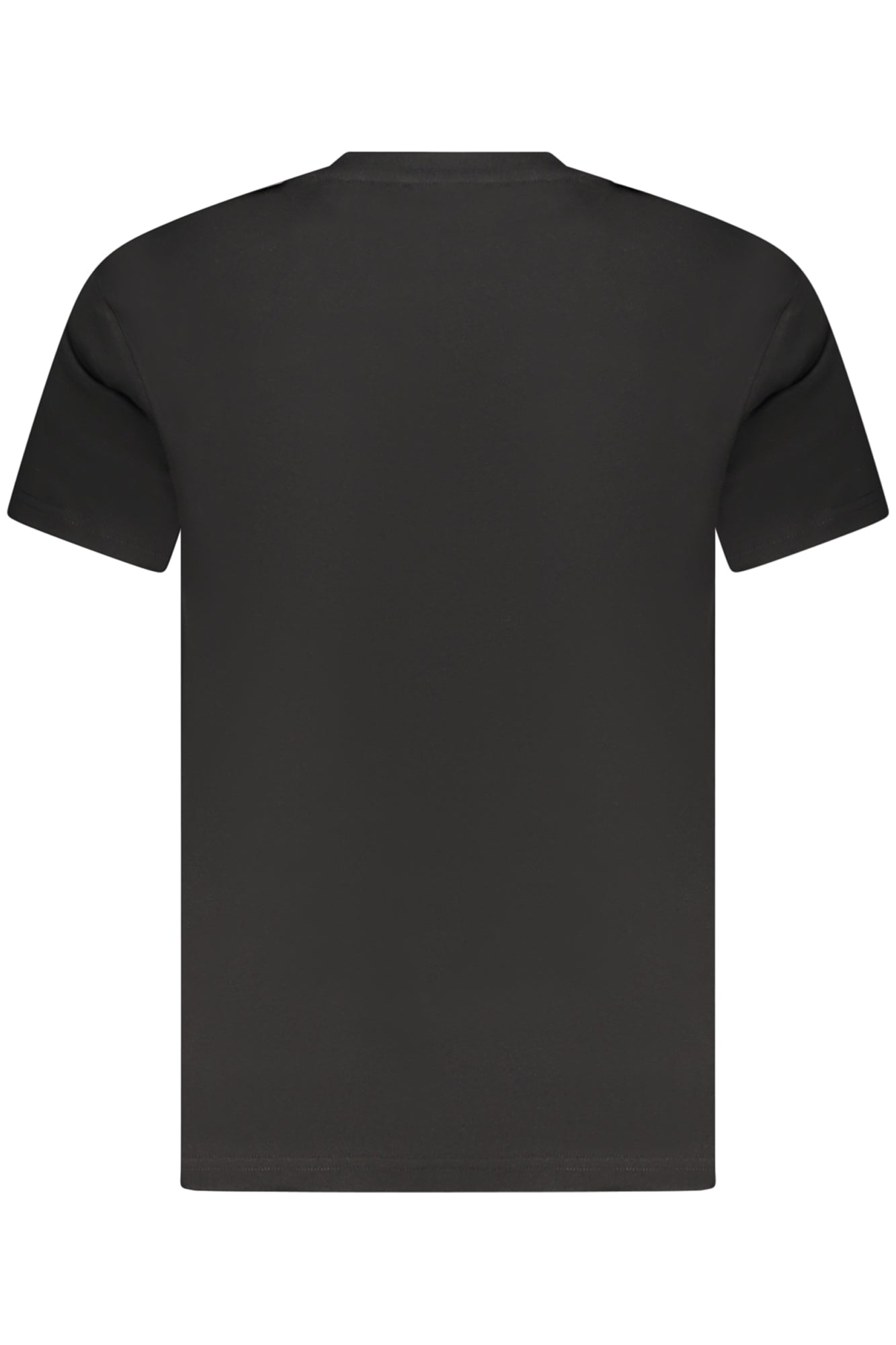 ICE25MTS02_NEBLACK – Stylishes Schwarzes Kurzarm-Herrenshirt mit Druck und Rundhals – Größe: S, M, L, XL, 2XL – Farbe: Nero