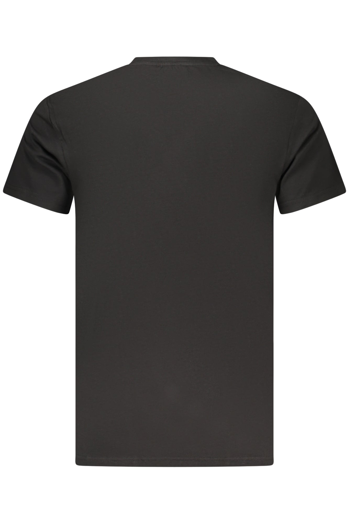 ICE25MTS01_NEBLACK – Herren Kurzarm T-Shirt Schwarz mit Vertikal Druck und Rundhals – Größe: S, M, L, XL, 2XL – Farbe: Nero