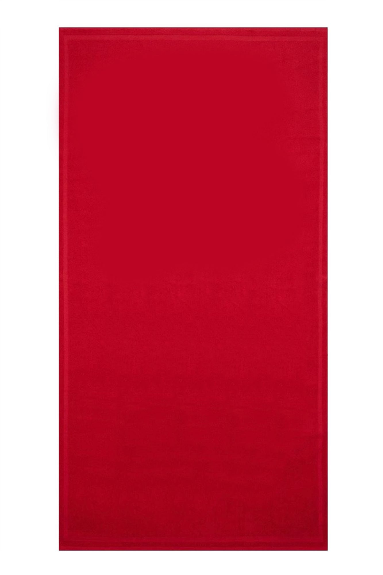 ICE25TW01_RORED – Luxus Strandtuch Rot, 90x170 cm – Elegantes Design mit Logo – Größe: UNI – Farbe: Rosso