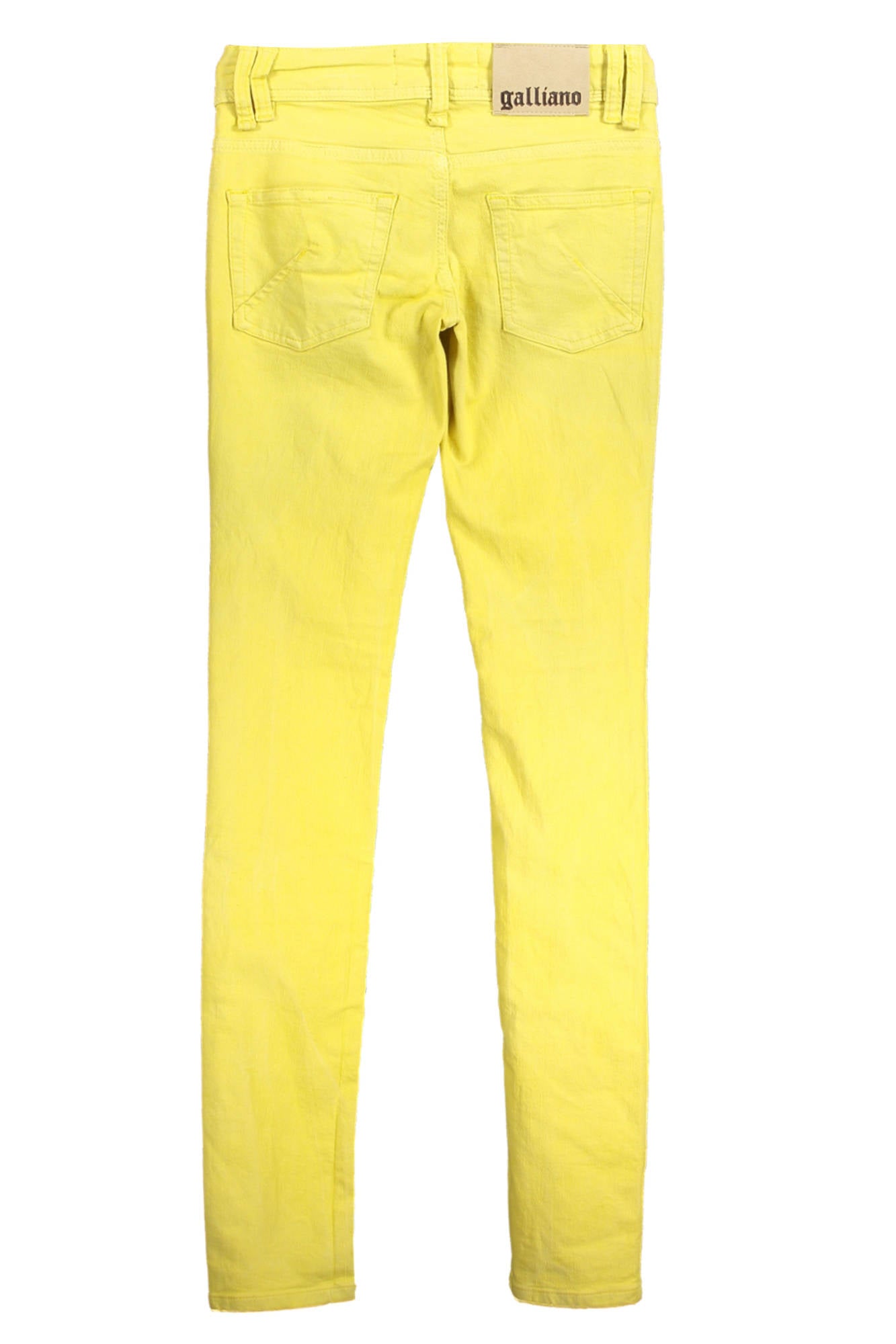 34-XR709A-82043-1XY5_GIALLO_371 – Stylische Gelbe Damenjeans: Slim Fit mit Logo & 5 Taschen – Größe: 24 – Farbe: Giallo