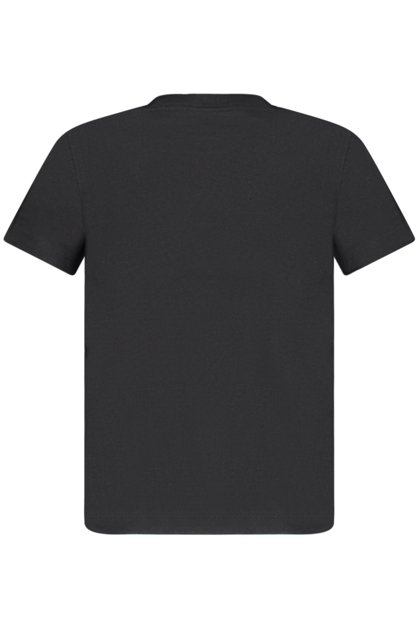 85A873_NEBLACK – Schwarzes Kurzarm-T-Shirt für Herren mit Rundhalsausschnitt & Stickerei – Größe: 7A, 4A, 6A, 3A, 5A – Farbe: Nero