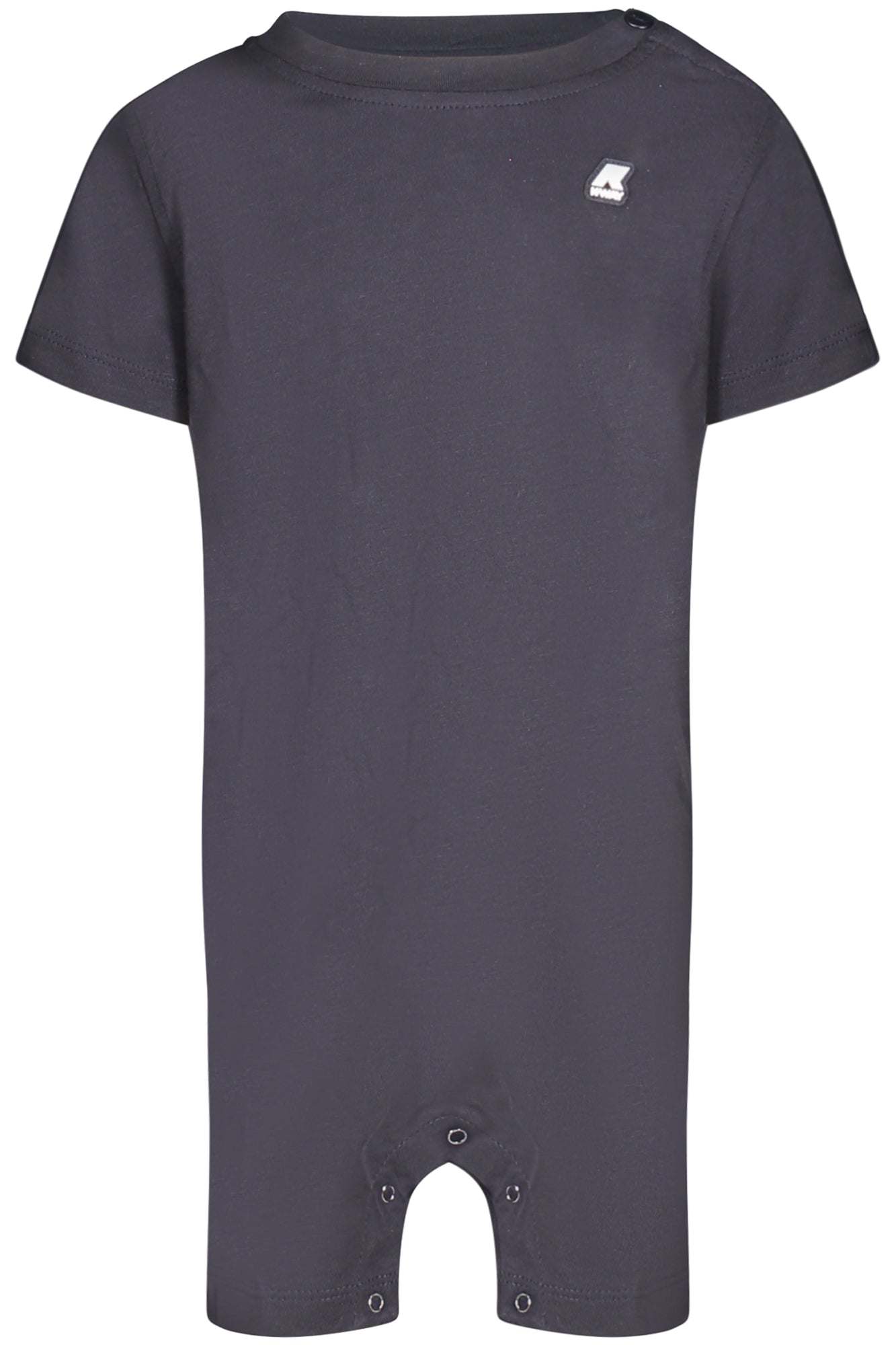 K4114SWEDOTTIELLE_BLK89 – Kurzarm-Body für Kinder, blau – Moderner Look mit Applikationen – Größe: 0-3M, 3-6M, 12M – Farbe: Blu