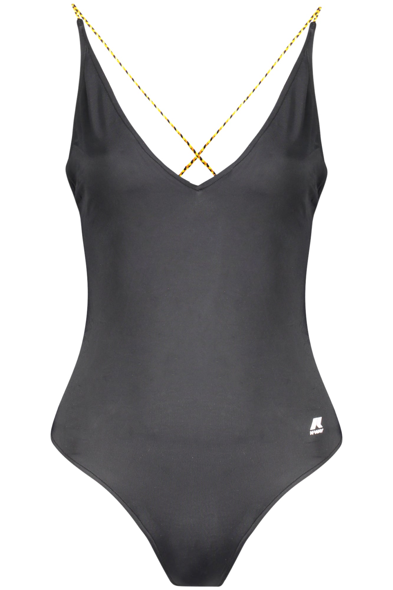 K51234WCROSEL_NEUSY – Eleganter Einteiler: Schwarzer Damen-Badeanzug mit Kontrastdetails – Größe: M, S, L, XL – Farbe: Nero