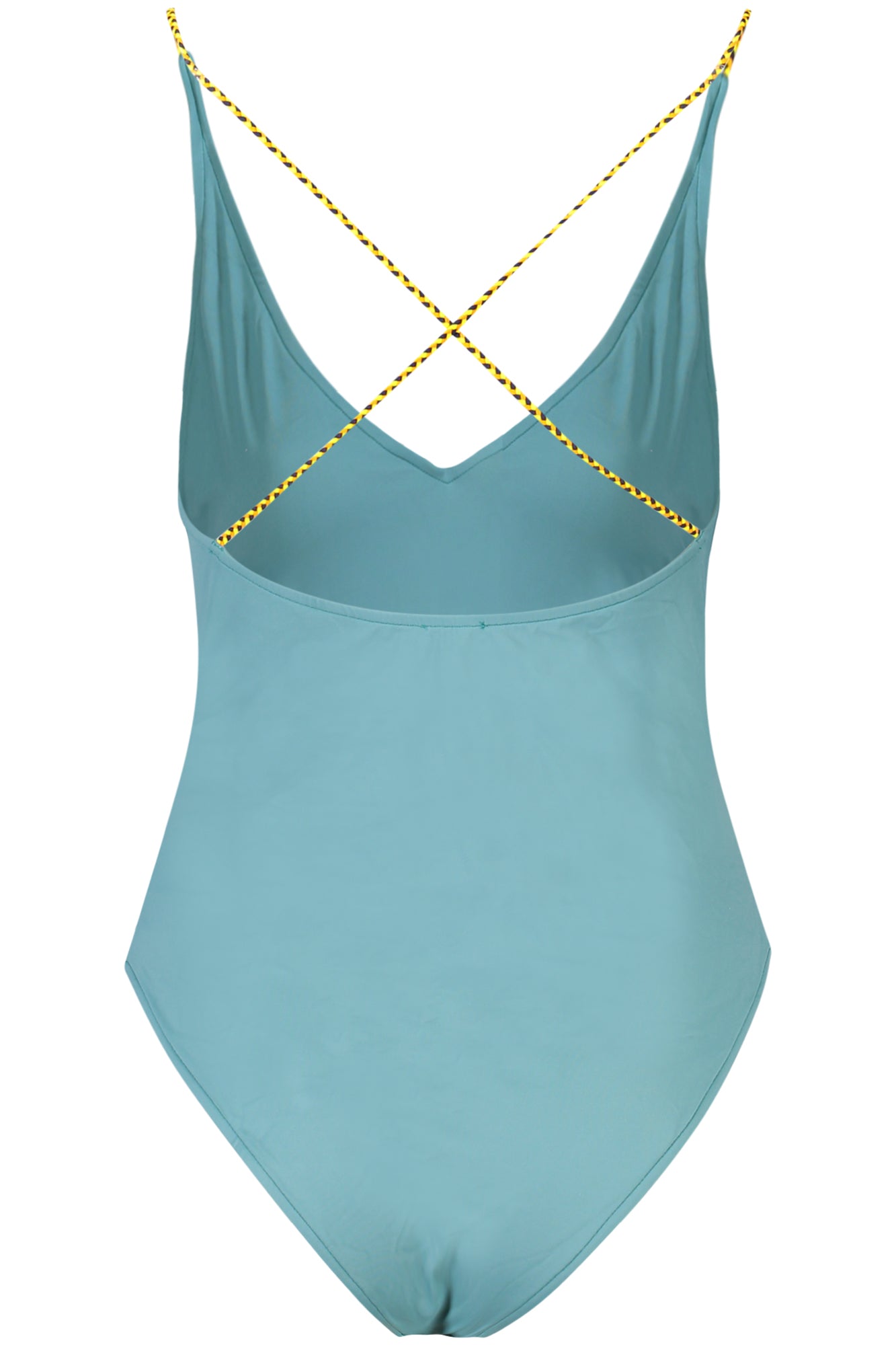 K51234WCROSEL_VEWMF – Damen Einteiler Grün mit V-Ausschnitt & Kontrastdetails – Sommermode – Größe: L, S, XL – Farbe: Verde