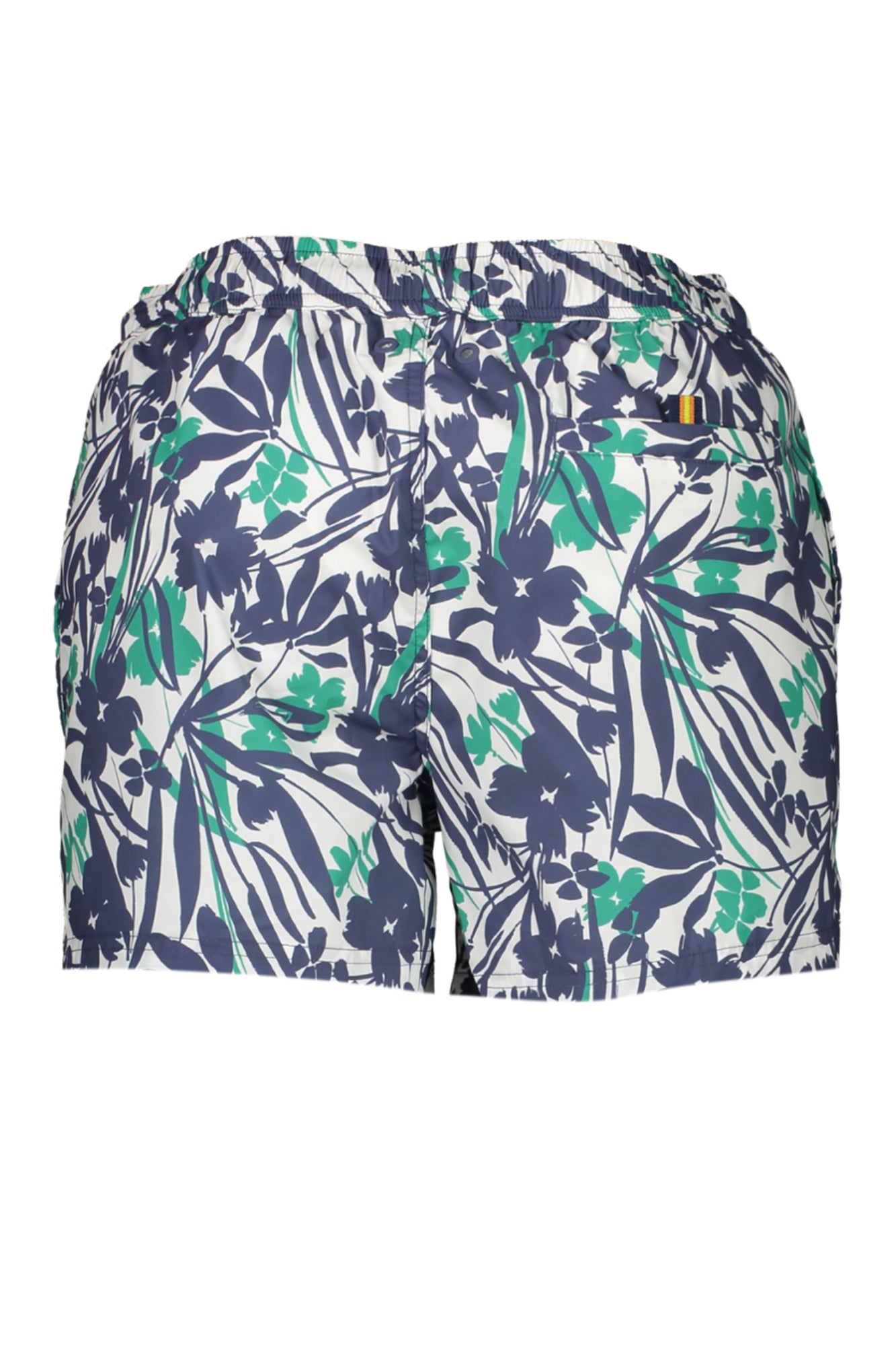 K2128EWAIRYGRAPHIC_BIAID – Herren Badehose weiß mit Innenslip & Taschen, kontrastreiche Details – Größe: M, L, XL, 2XL – Farbe: Bianco