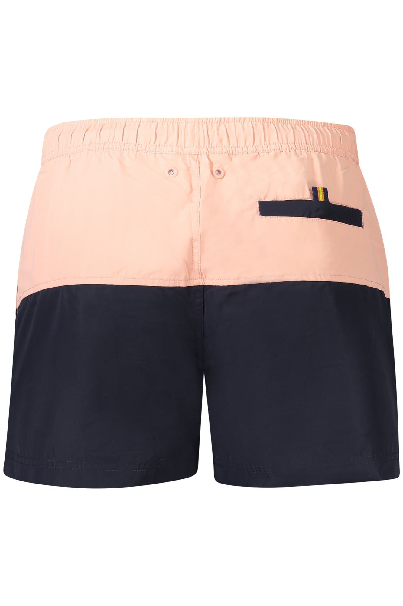 K8125VWLESLIE_RSANA – Rosa Herren Badehose mit blauem Kontrast, 3 Taschen & Kordelzug – Größe: M, L, XL – Farbe: Rosa