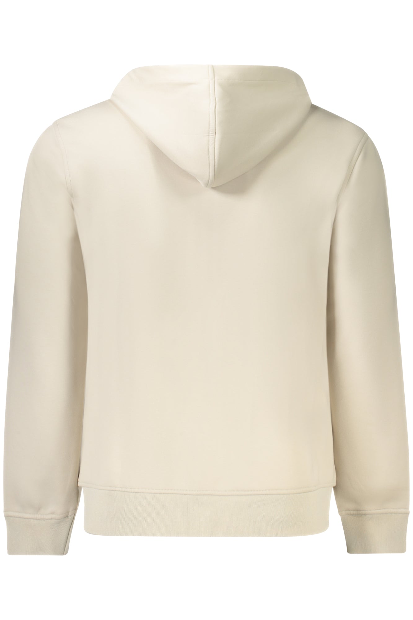 K7113KWRAINER_BE634 – Herren-Kapuzen-Sweatshirt Beige mit Reißverschluss und Kontrastdetails – Größe: XS, S, M – Farbe: Beige