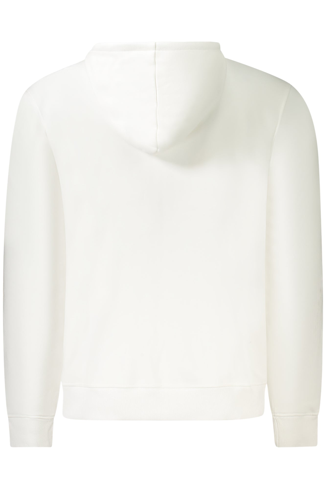 K3123PWLEVRAIARROOUX_BI001 – Weißes Herren Langarm-Sweatshirt mit Kapuze und Reißverschluss – Größe: S, M, L – Farbe: Bianco