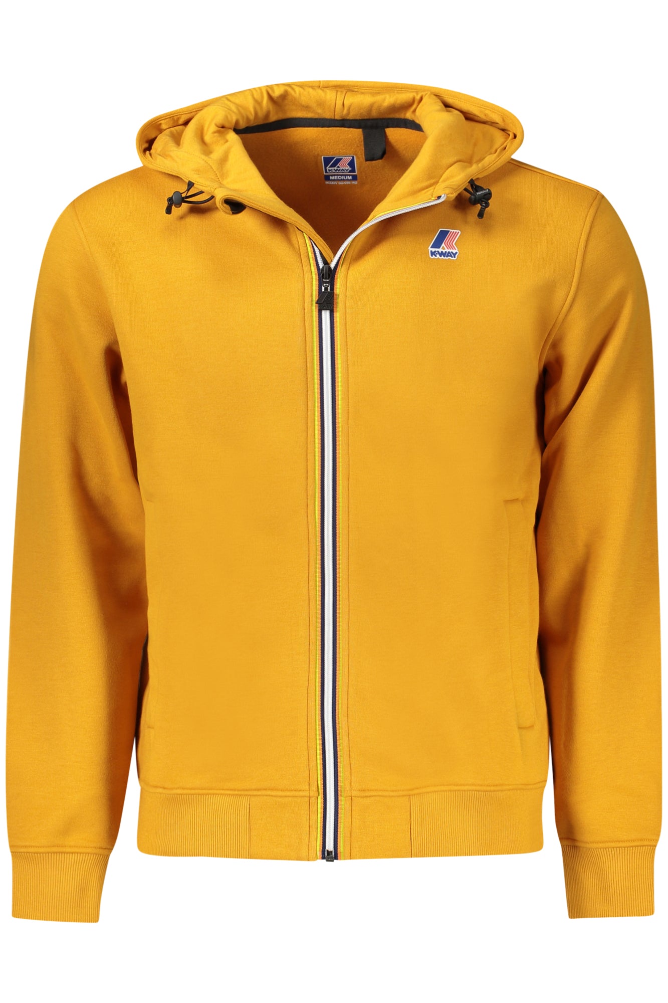K3123PWLEVRAIARROOUX_GIXGK – Herrenhoodie Gelb mit Reißverschluss - Langarm, Gefüttert, Taschen – Größe: M, L, XL – Farbe: Giallo
