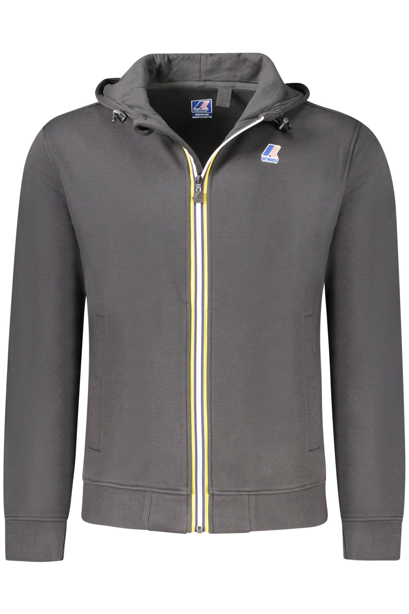 K3123PWLEVRAIARROOUX_NEUSY – Herren Kapuzenpullover Schwarz – Gefüttert mit Reißverschluss & Taschen – Größe: L, XL, M – Farbe: Nero