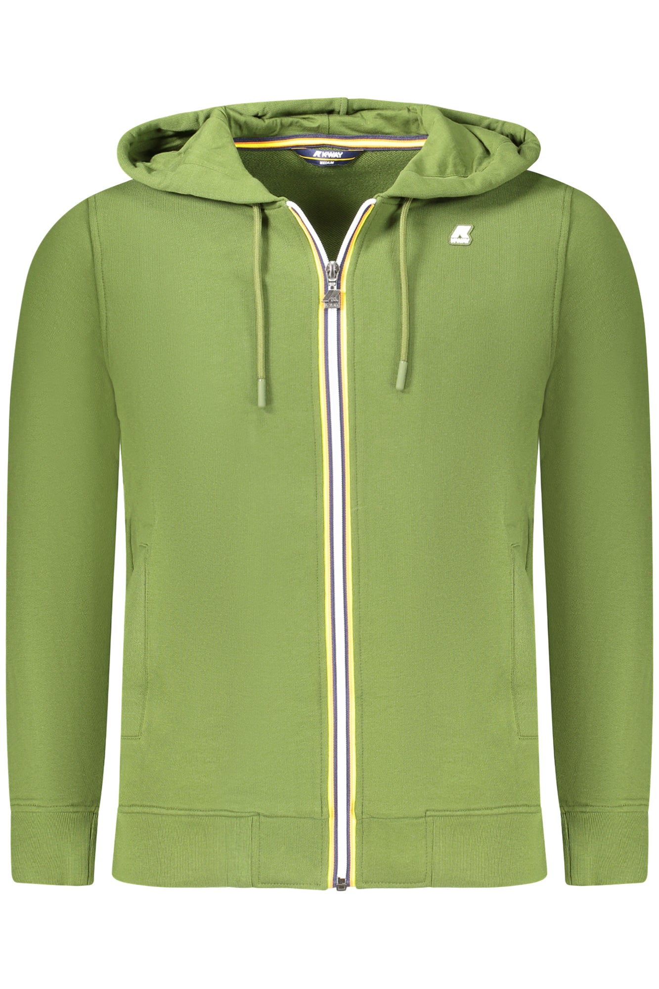 K4123CWANTHONY_VEH11 – Herren-Sweatshirt Grün: Langarm Hoodie mit Reißverschluss & Details – Größe: S, L, XL, 2XL, M – Farbe: Verde