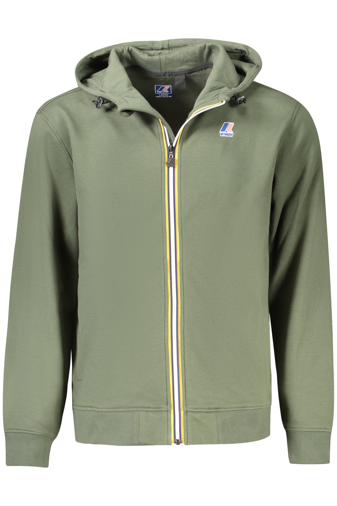 K3123PWLEVRAIARROUX_VEWMR – Grünes Herren-Sweatshirt mit Reißverschluss – Komfort und Stil vereint – Größe: L – Farbe: Verde