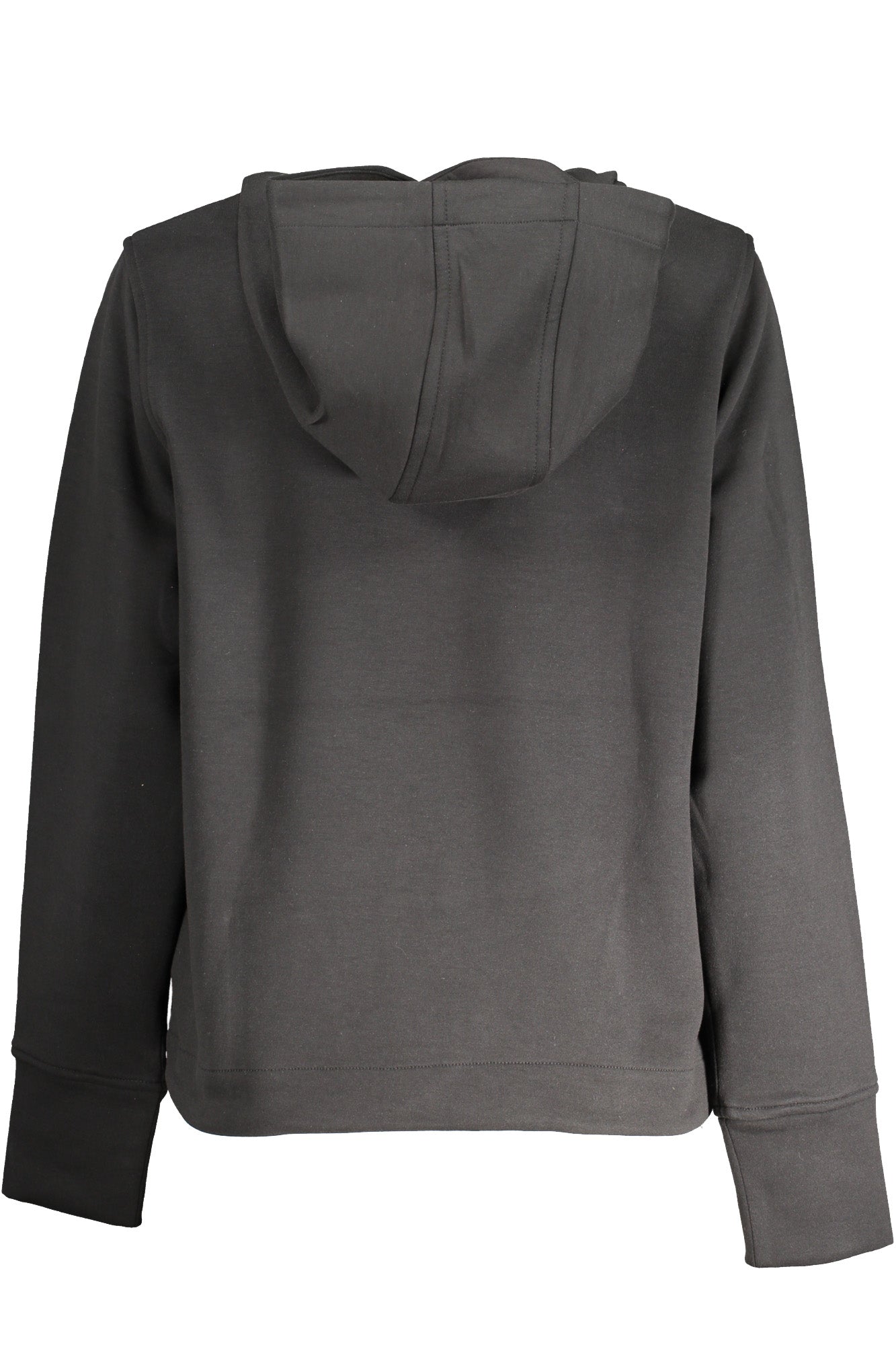 K61241WROSALIE_NEUSY – Damen Kapuzenpullover - Schwarz, Technisches Gewebe, 2 Taschen – Größe: XS, M, L, XL – Farbe: Nero