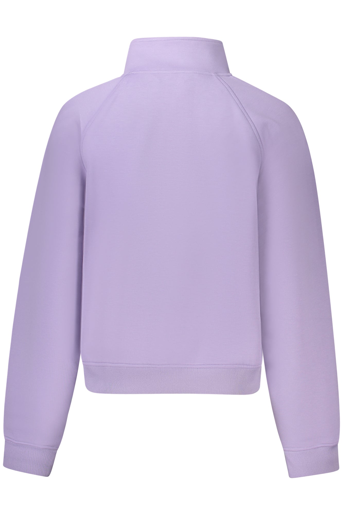 K2123HWJEUNELTSPACER_VI721 – Lila Damen Sweatshirt - Langarm, halber Reißverschluss & Details – Größe: XS, S, M, L – Farbe: Viola