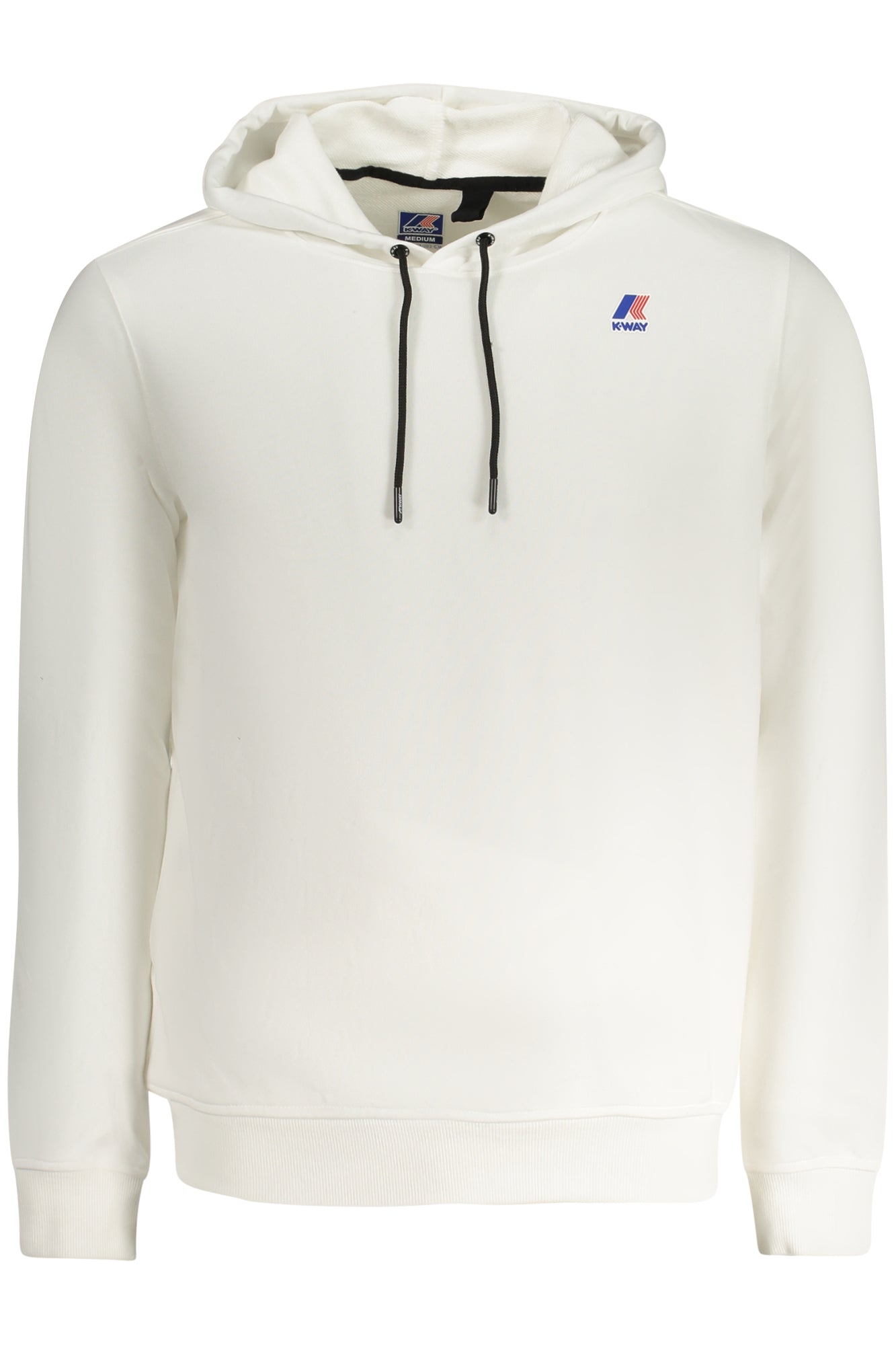 K41224WLEVRAIARNETTEPOLY_BI001 – Weißer Herren Kapuzenpullover ohne Reißverschluss - Stylisch & Bequem – Größe: S, M, L, XL, 2XL – Farbe: Bianco