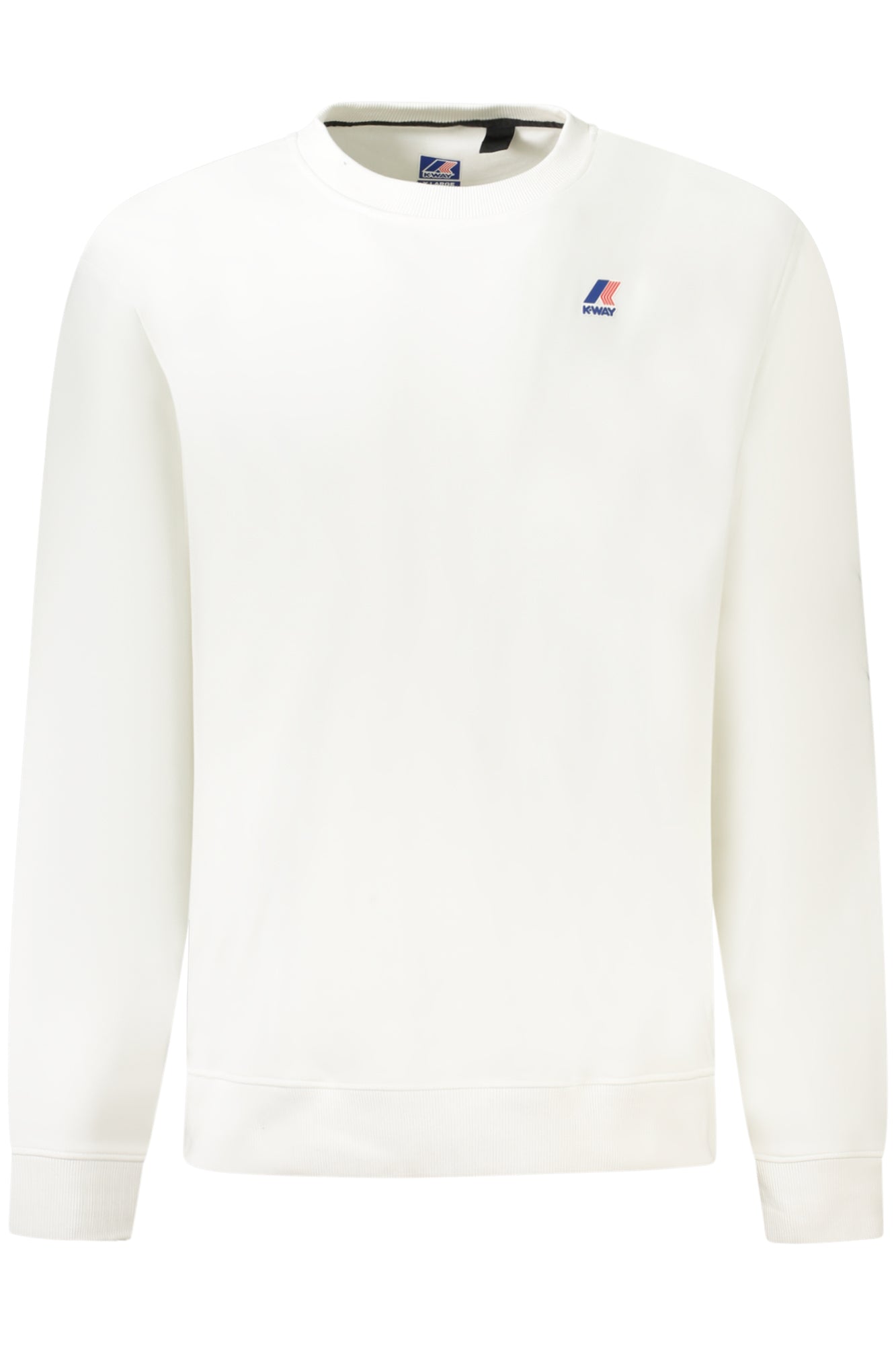 K3123NWLEVRAIVILAINE_BI001 – Herren Langarm-Sweatshirt Weiß - Gefüttert & Bequem mit Logo Druck – Größe: L, XL, 2XL – Farbe: Bianco