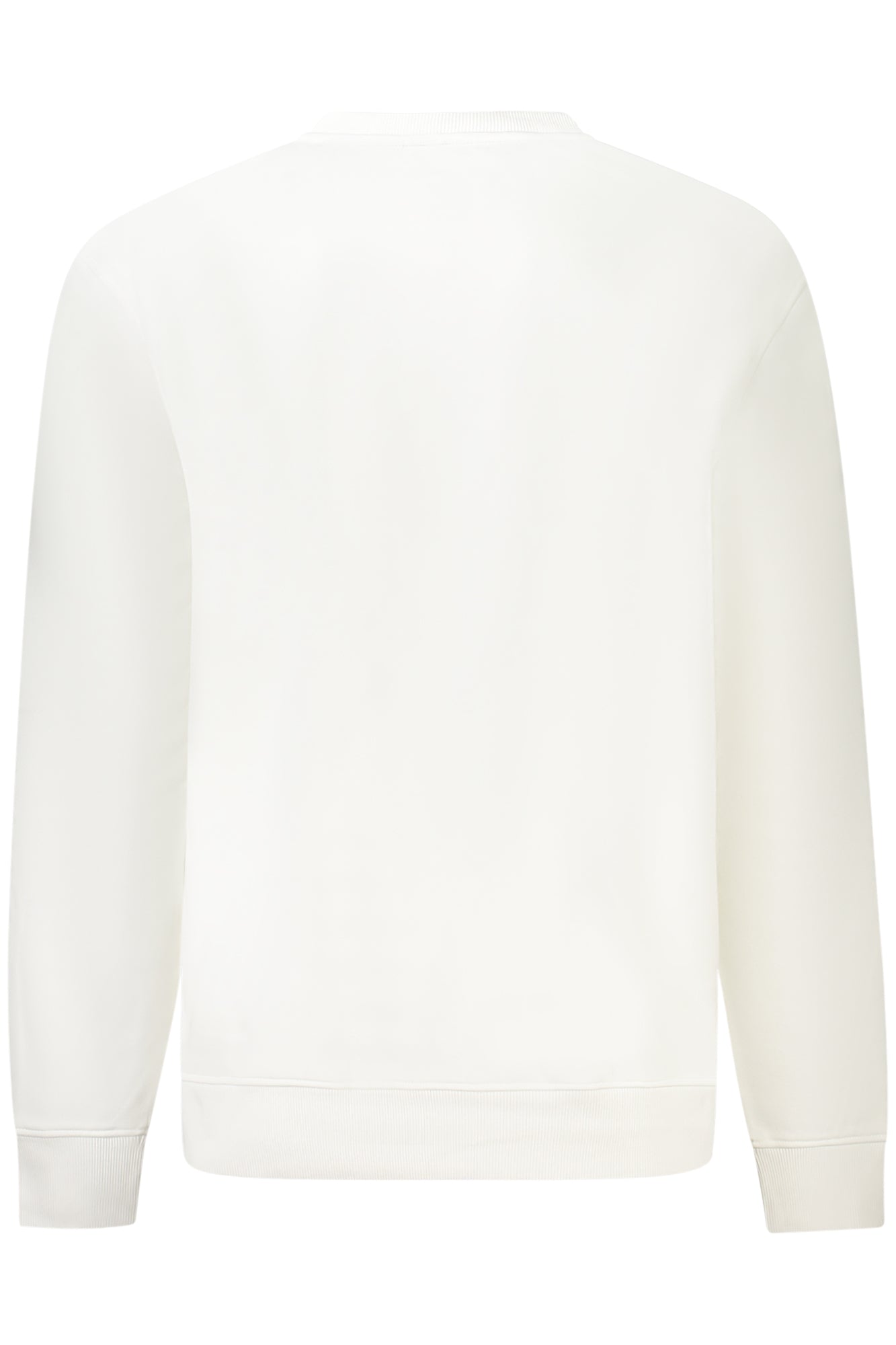 K3123NWLEVRAIVILAINE_BI001 – Herren Langarm-Sweatshirt Weiß - Gefüttert & Bequem mit Logo Druck – Größe: L, XL, 2XL – Farbe: Bianco