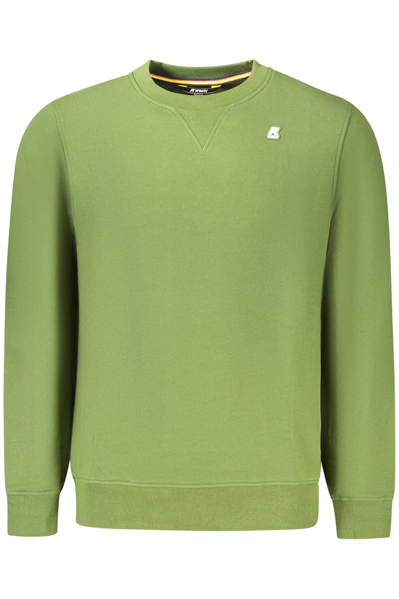 K4123DWBAPTISTE_VEH11 – Grünes Langarm-Sweatshirt ohne Reißverschluss für Herren – Größe: S, L, XL, 2XL, M – Farbe: Verde