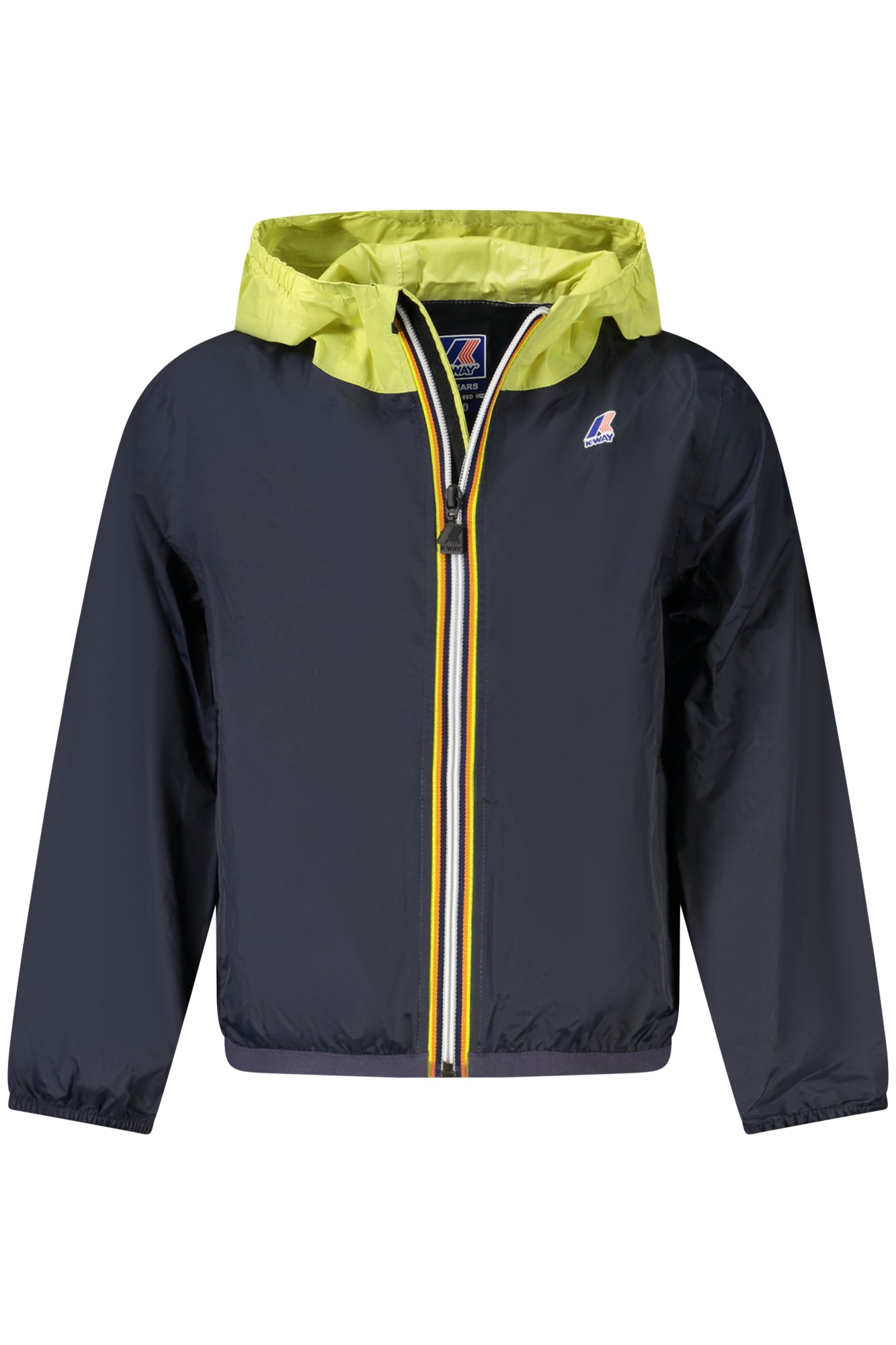 K81253WPLEVRAI3CLAUDE_BLA06 – Wasserdichte blaue Kinder-Sportjacke mit Kapuze & Reißverschluss – Größe: 14A, 16A, 6A – Farbe: Blu