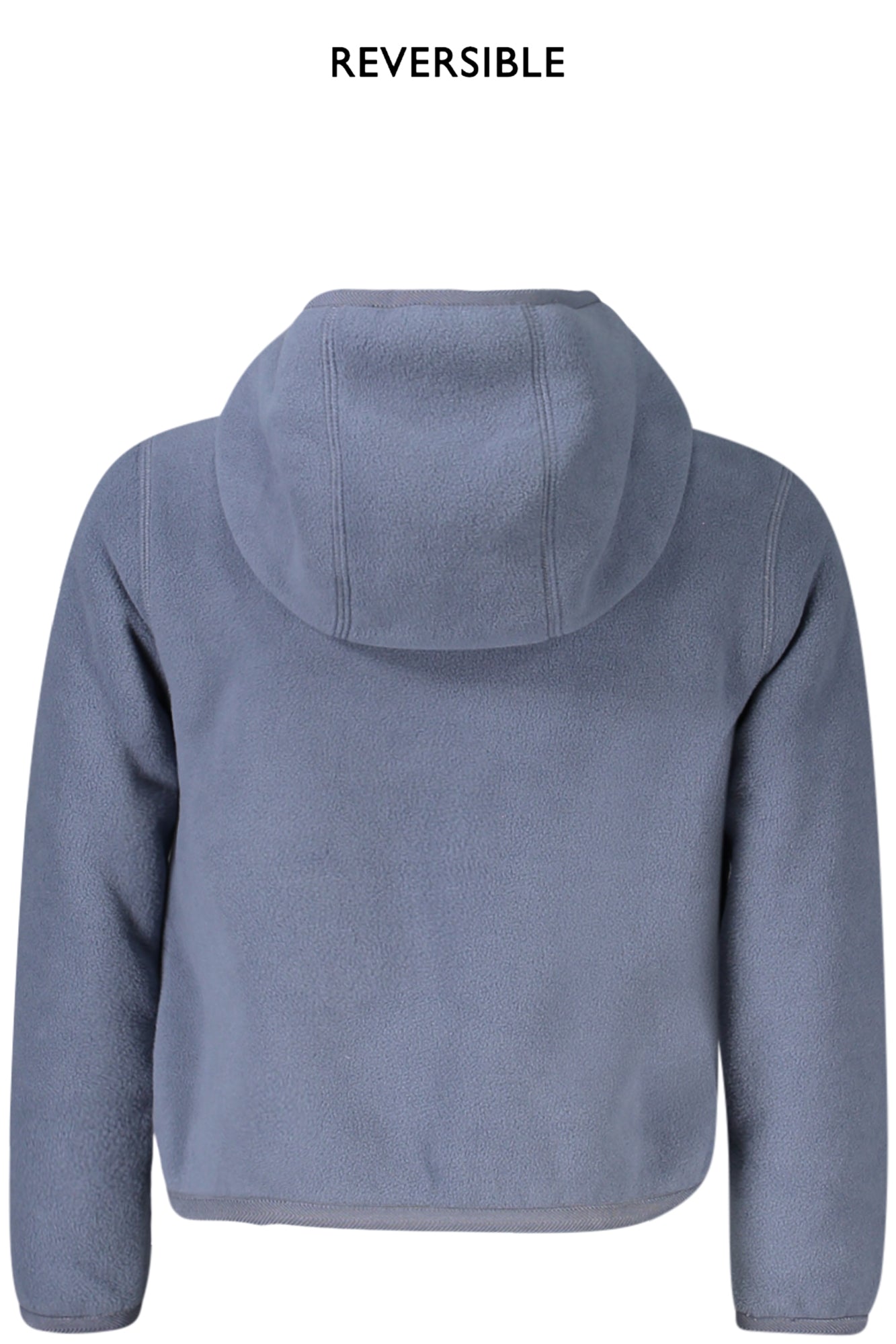 K8141EWPJACKSHERPAPOLAR_BLASF – Wendbare Kinder-Sportjacke: Blau & Grün mit Bärchenmotiv, Kapuze – Größe: 10A, 6A, 14A, 12A, 4A – Farbe: Blu