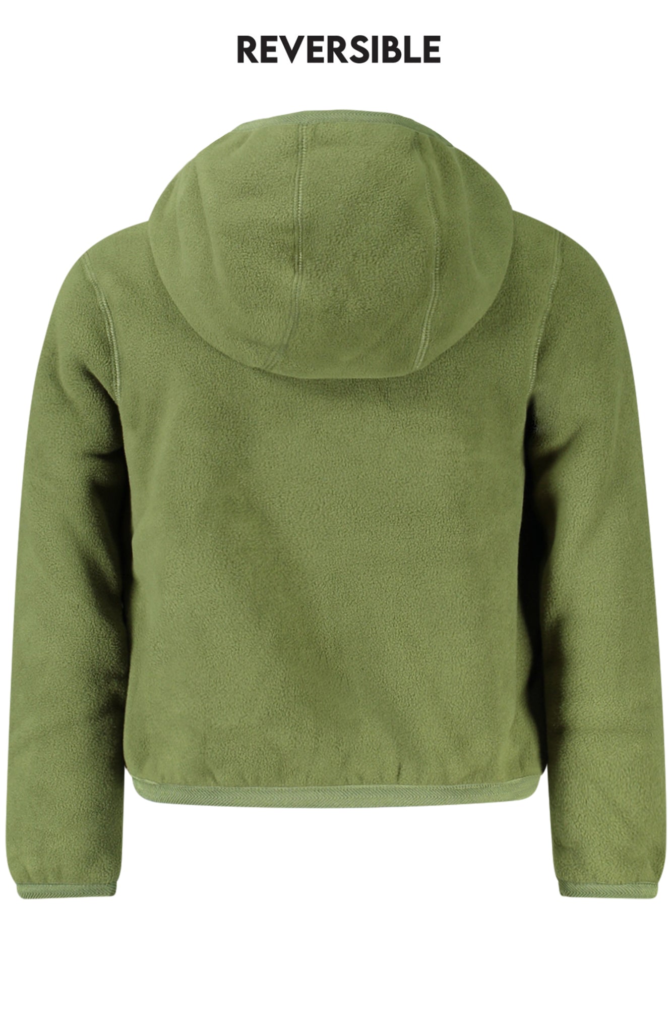 K8141EWPJACKSHERPAPOLAR_VEASE – Wendbare Kinder-Sportjacke Grün mit Kapuze und Taschen – Größe: 4A, 10A, 8A, 6A, 14A, 12A – Farbe: Verde