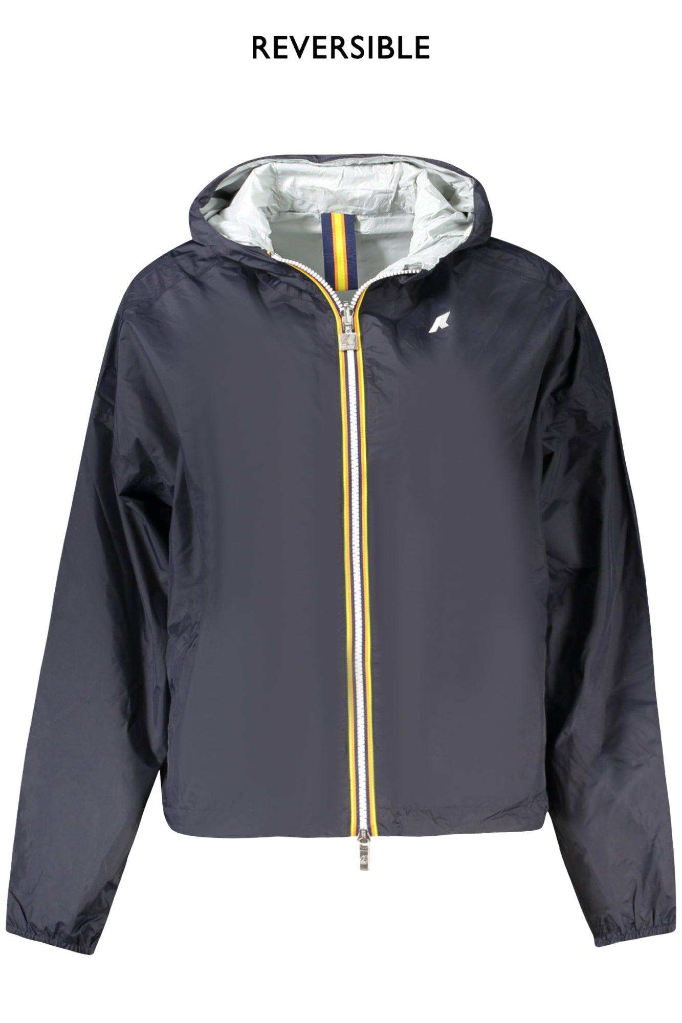 K81333WLAURETTEECOPLUS_BLAPL – Damen Sportjacke: Wasserdicht, Wende-Design Blau/Grau, Mit Kapuze – Größe: L, XL, M, S – Farbe: Blu