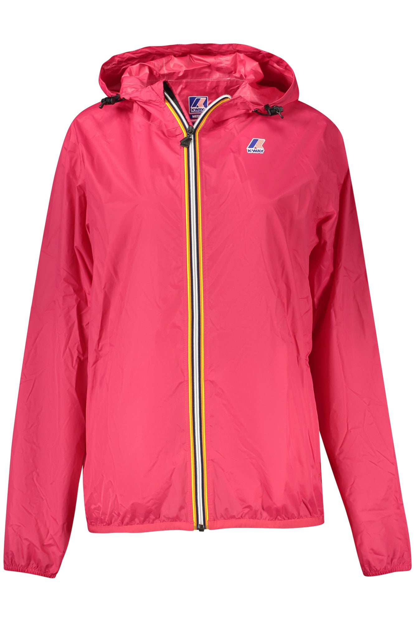 K004BD0LEVRAI3.0CLAUDE_RSX5Y – Sportliche Damenjacke: Wasserdicht, Rosa, Mit Kontrastdetails – Größe: 2XS, XS, S, M, L – Farbe: Rosa