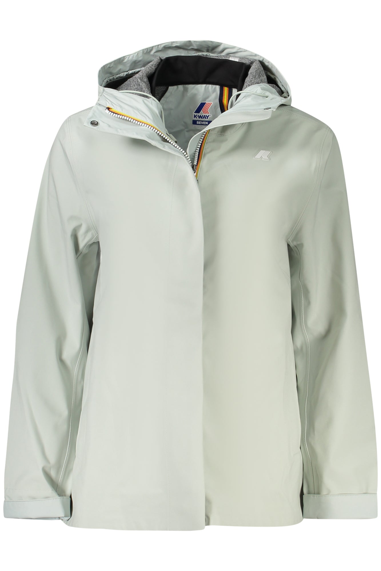 K3137GWMADALINABONDED_VEW7N – Grüne Damen-Sportjacke mit Kapuze, Reißverschluss und Taschen – Größe: M, L, XL – Farbe: Verde