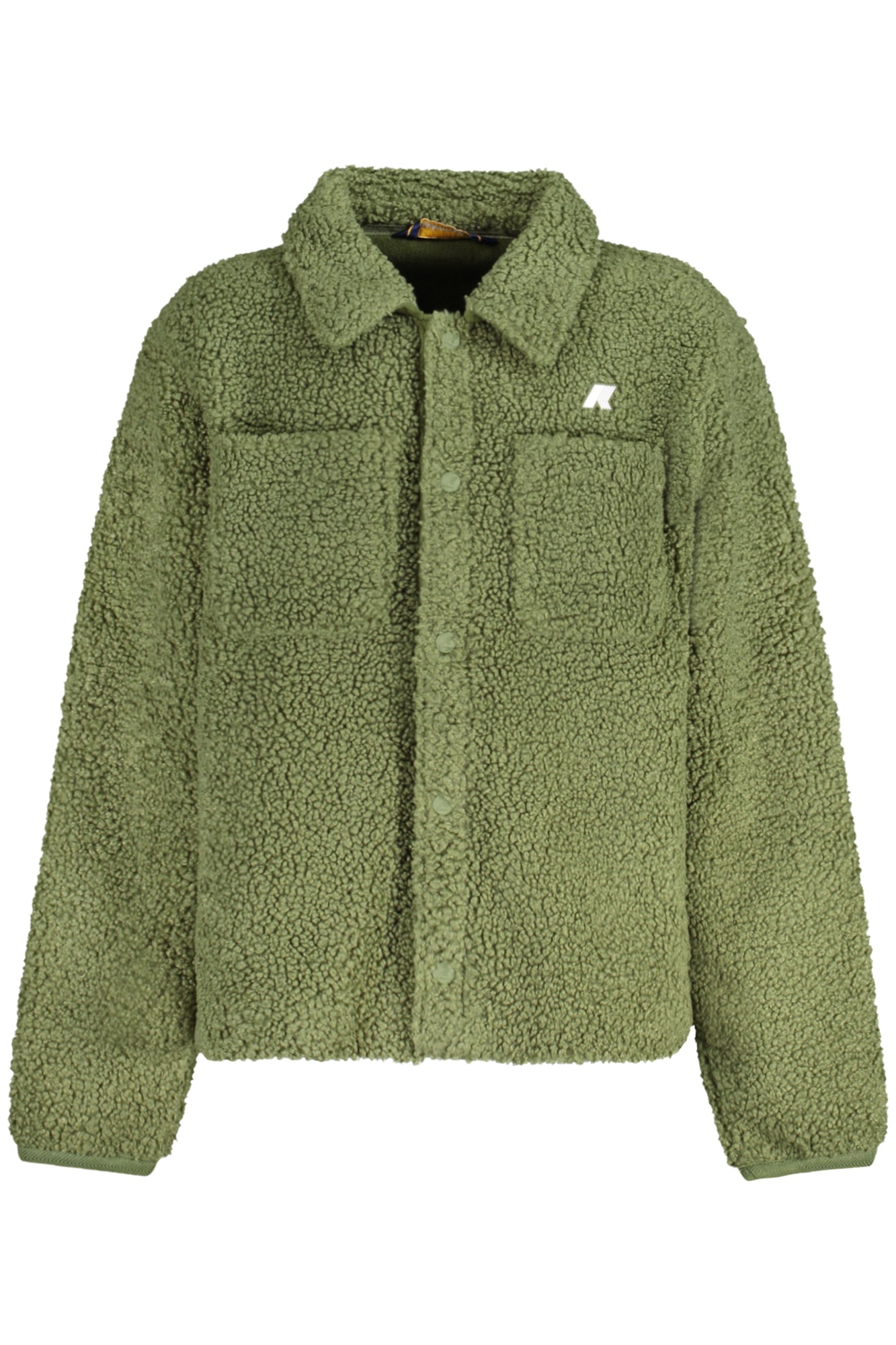 K5122IWPCAMERONSHERPAPOLAR_VEASE – Gefütterte grüne Herren-Sportjacke mit Taschen und Druckknöpfen. – Größe: 14A, 12A, 10A – Farbe: Verde