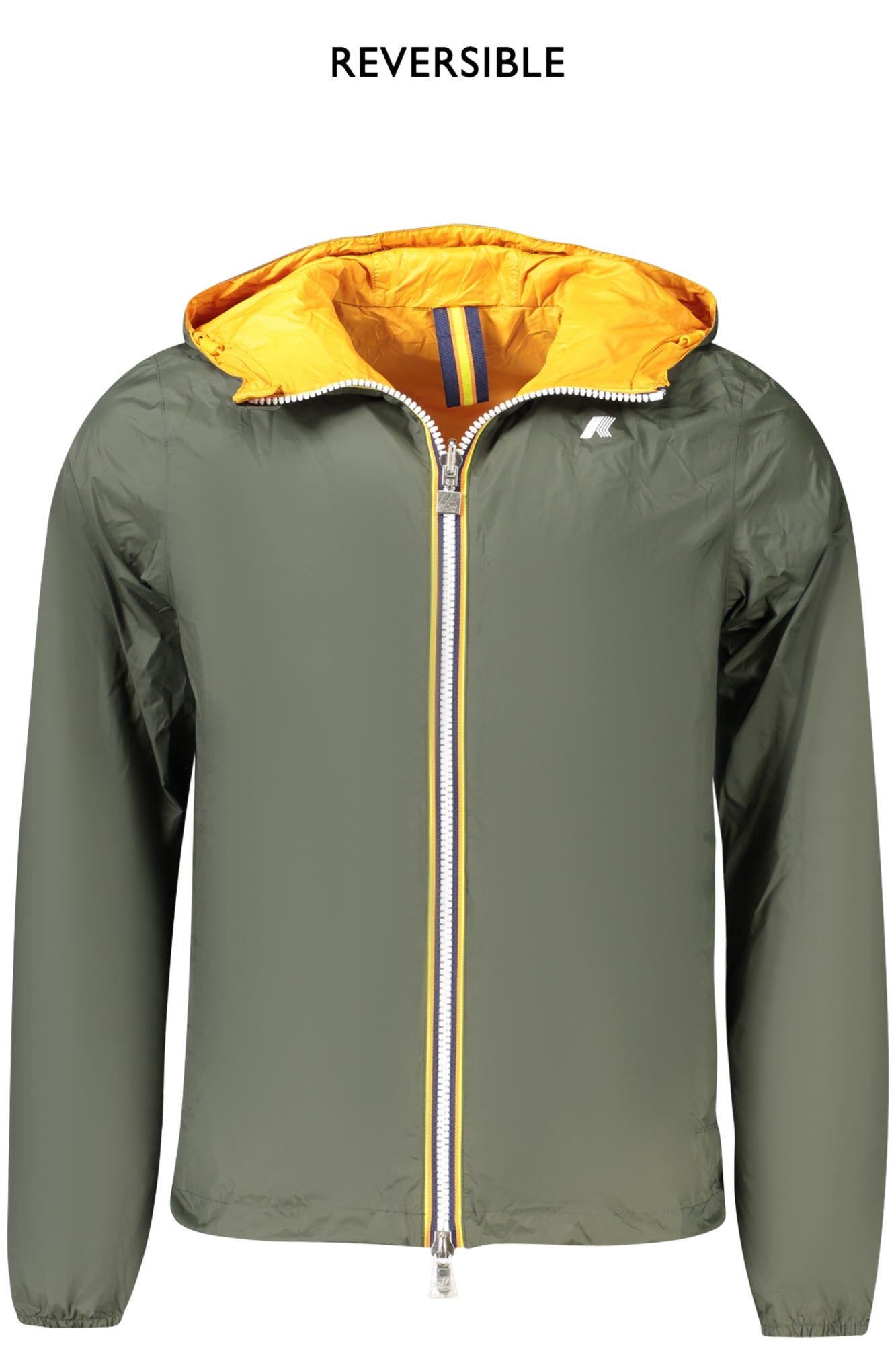 K2124EWJAKECOPLUS_VEAOE – Herren Wende-Sportjacke Grün/Orange – Wasserdicht & Recycelt – Größe: S, M, L, XL, 2XL, 3XL – Farbe: Verde