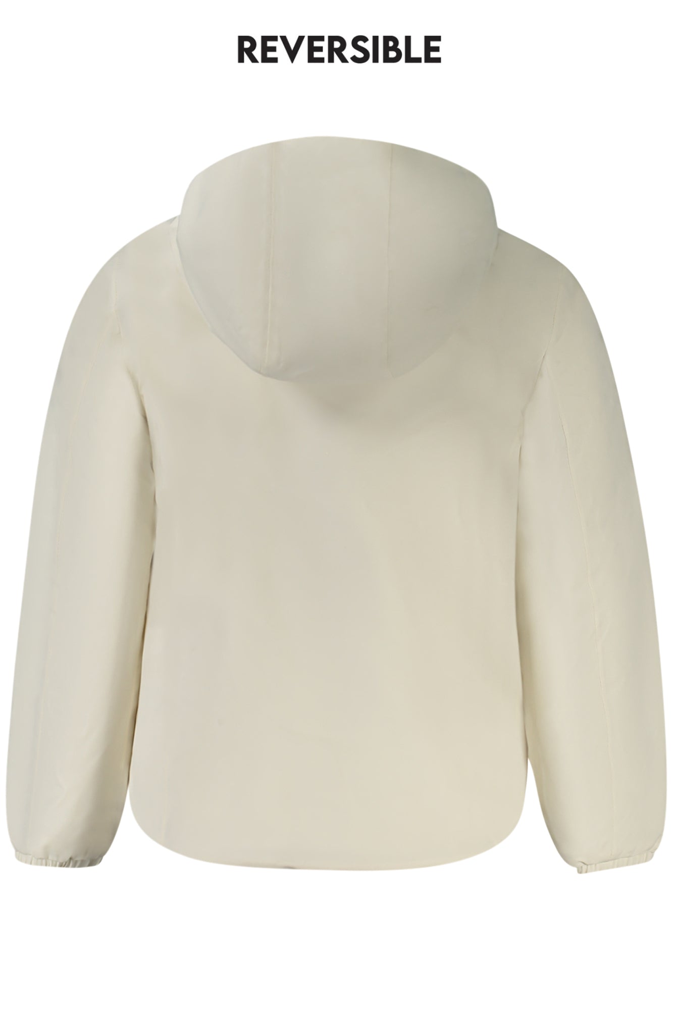K71339WPLILYST_BIASJ – Wendbare Mädchenjacke Weiß/Beige mit Kapuze und Kontrastdetails – Größe: 8A, 4A, 10A, 6A, 14A, 12A – Farbe: Bianco