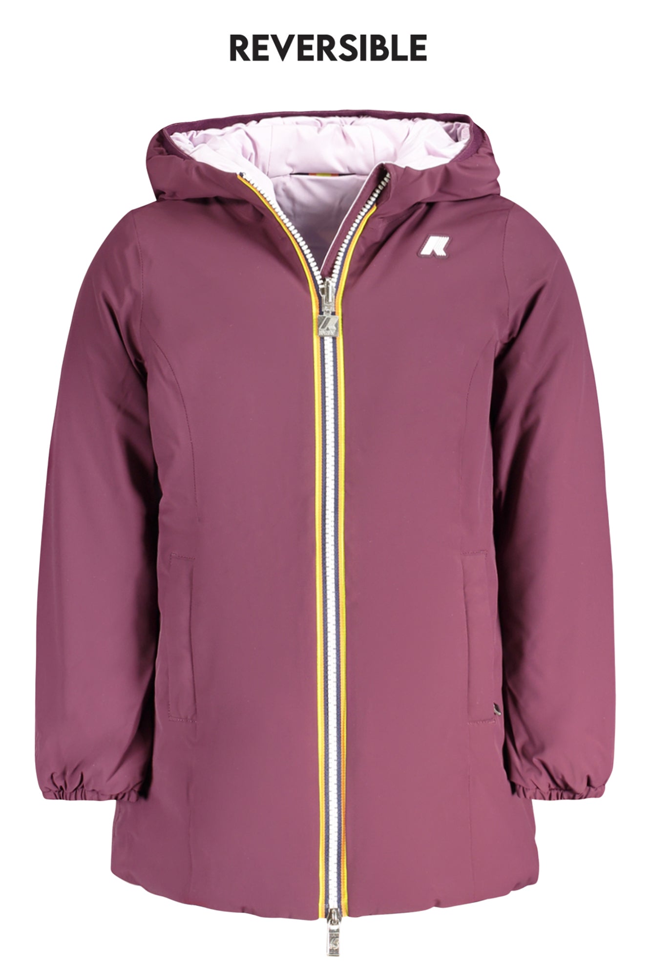 K11517WPDENISESTWARM_VIATE – Lila Mädchenjacke mit Kapuze, wendbar violett/pink, stylisch & praktisch – Größe: 10A, 14A, 6A, 8A, 12A – Farbe: Viola