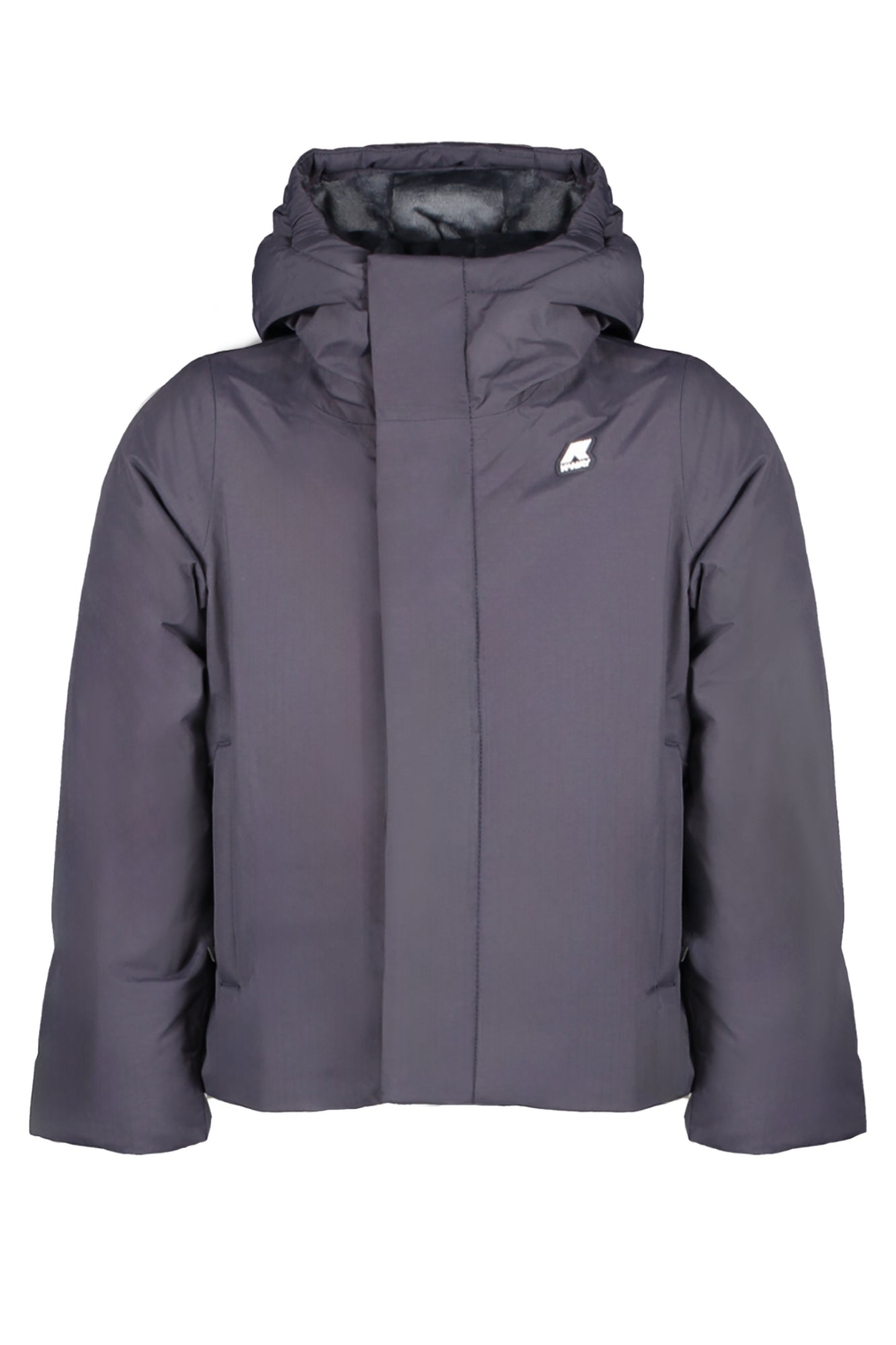 K5114XWPJACK_BLAL9 – Blaue Kinderjacke mit Kapuze und Applikationen - Wetterfest & Stylisch – Größe: 8A, 6A, 4A – Farbe: Blu