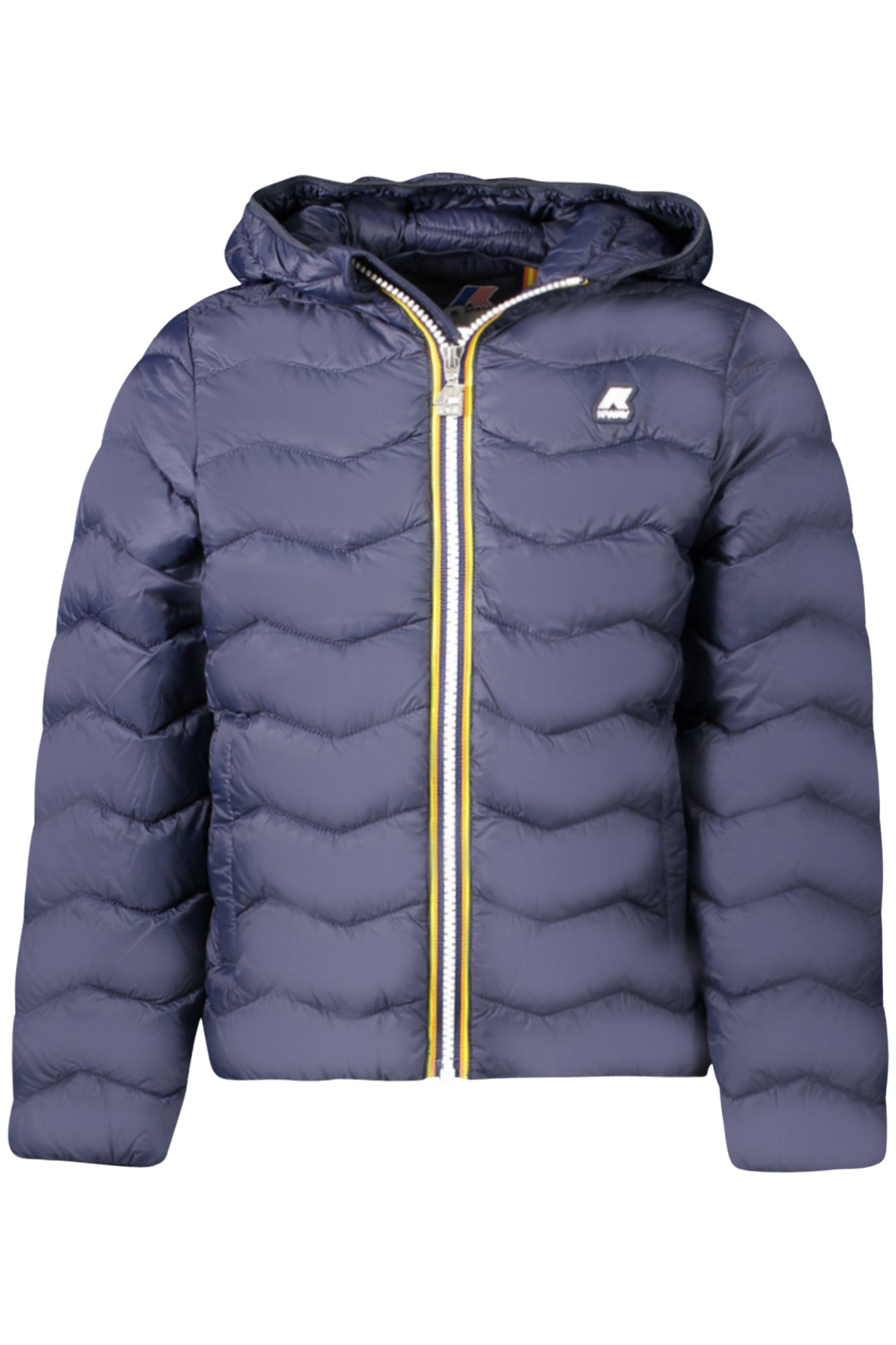 K6116FWPJACKQUILTEDWARM_BLK89 – Kinder-Regenjacke Blau mit Kapuze – Nachhaltig aus 50% Recycelt – Größe: 4A, 6A, 8A, 12A, 14A – Farbe: Blu
