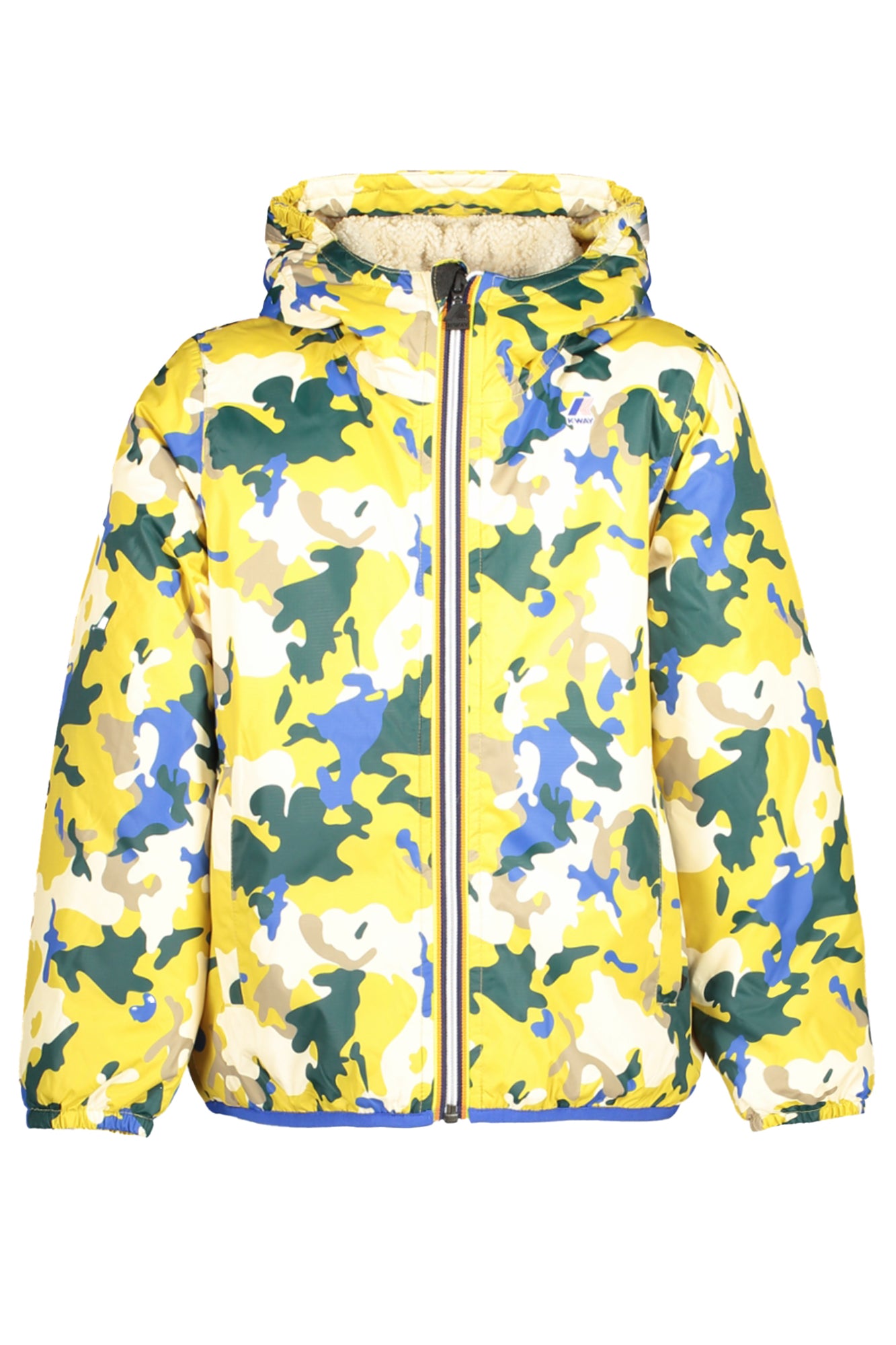 K7122NWPLEVRAI3.0CLAUDE_GIC0Z – Kinderjacke Gelb mit Kapuze - Teddyfutter & Kontrastdetails – Größe: 14A, 8A, 10A – Farbe: Giallo
