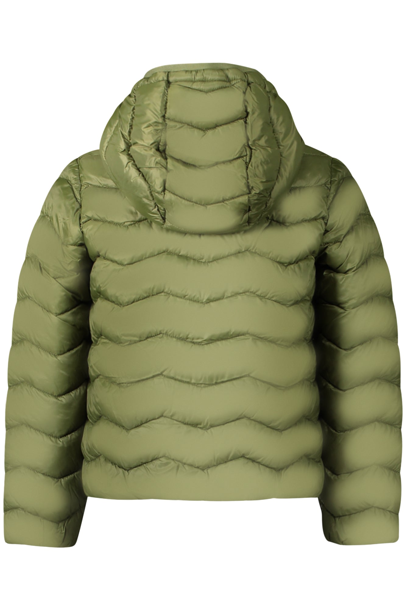 K6116FWPJACKQUILTEDWARM_VEH11 – Grüne Kinderjacke mit Kapuze: Nachhaltigkeit trifft Stil – Größe: 8A, 4A, 10A, 6A – Farbe: Verde
